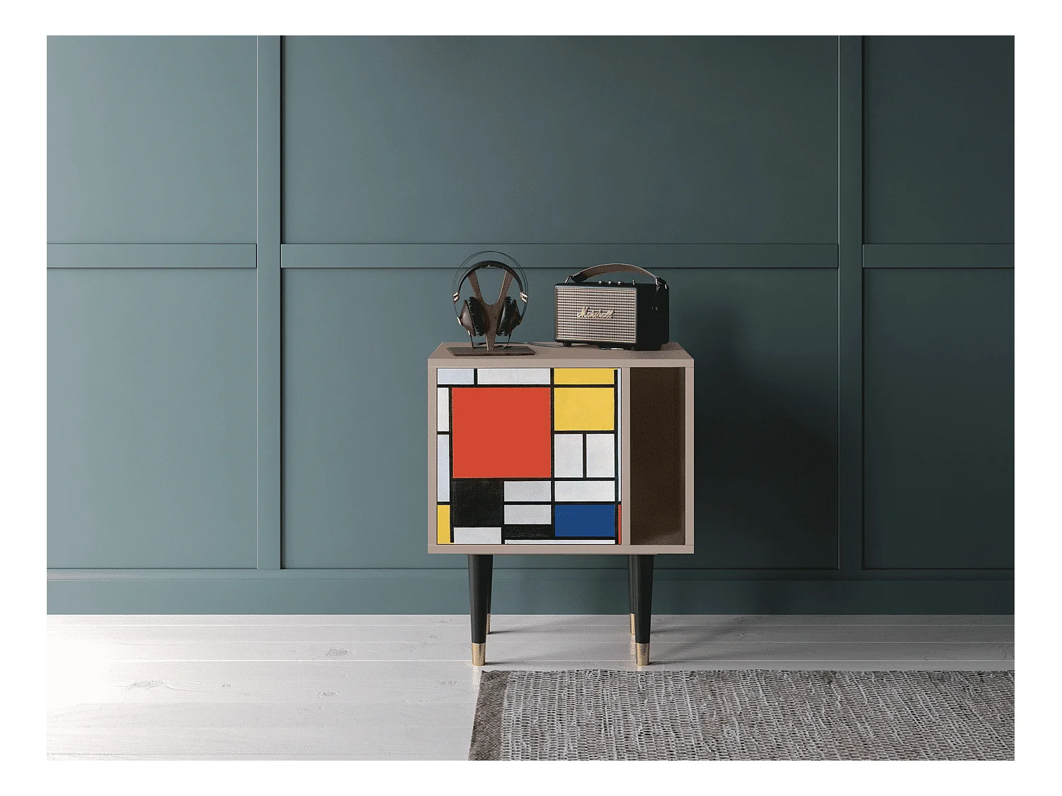 Table de nuit - 57х69х48 cm - S2 - Composition, Latte