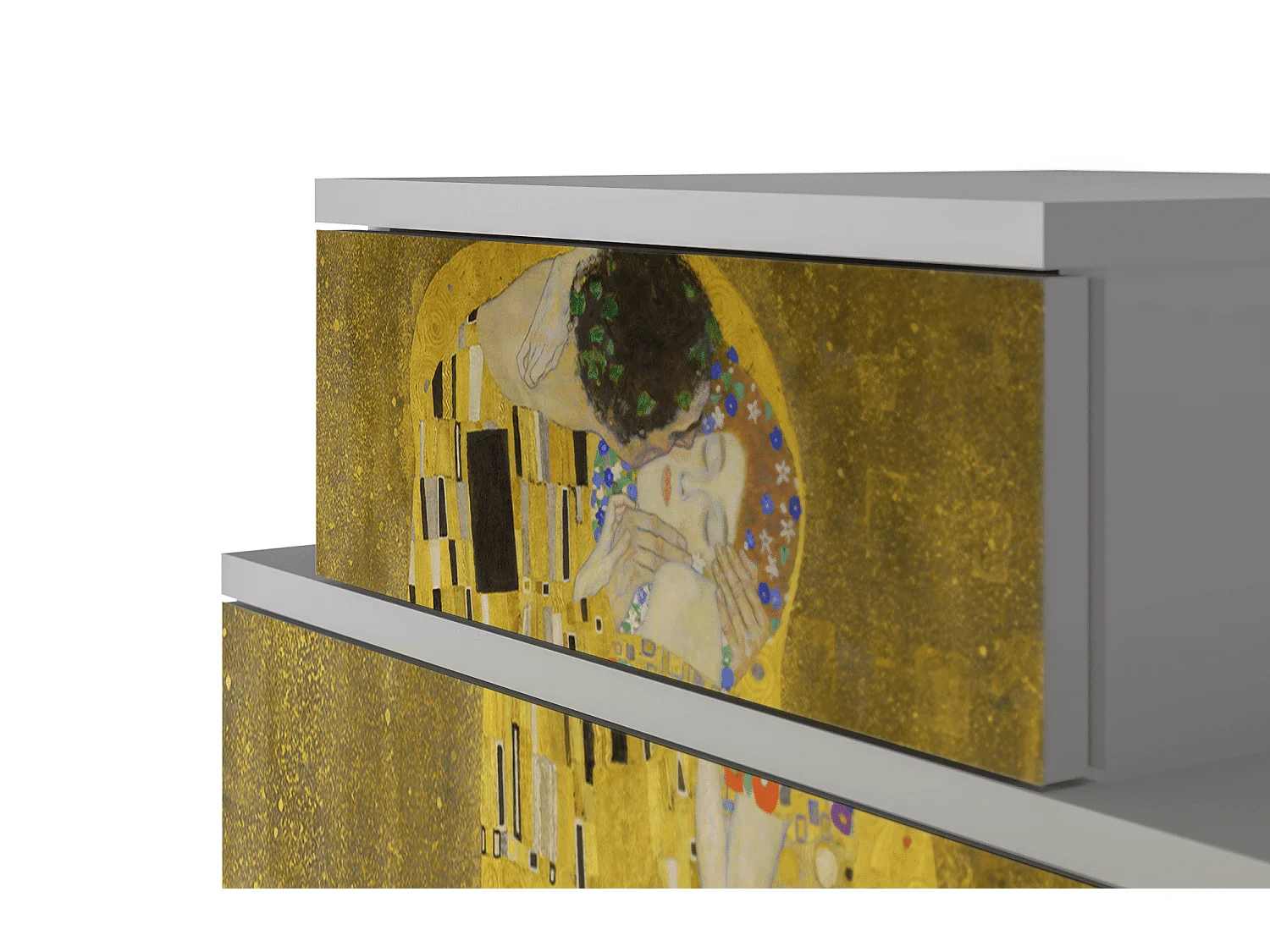 Nachttisch - 58х58х41 cm - NS1 - The Kiss by Klimt , Grau