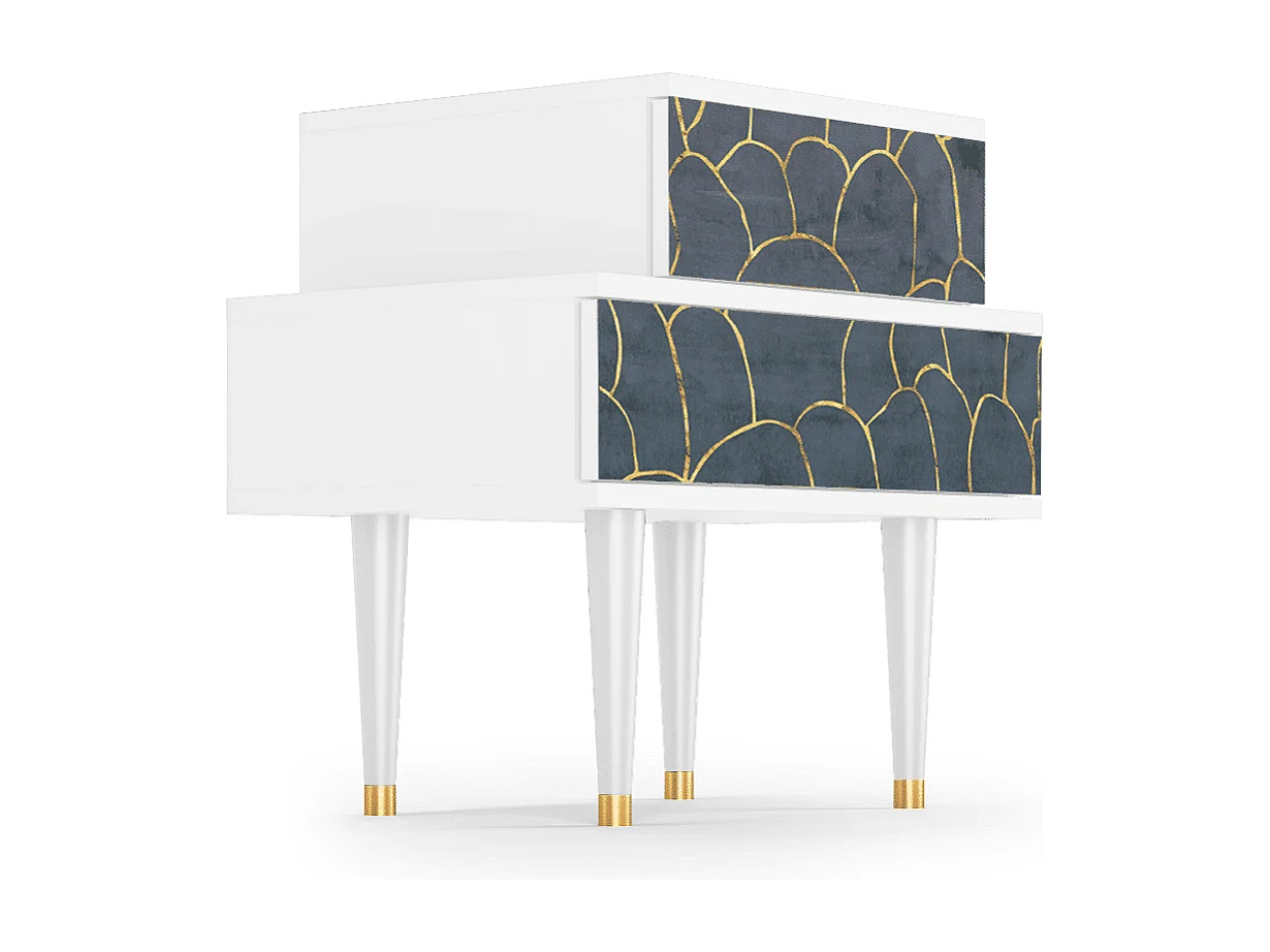 Table de nuit - 58х58х41 cm - NS1 - Cotton Candy, Blanc