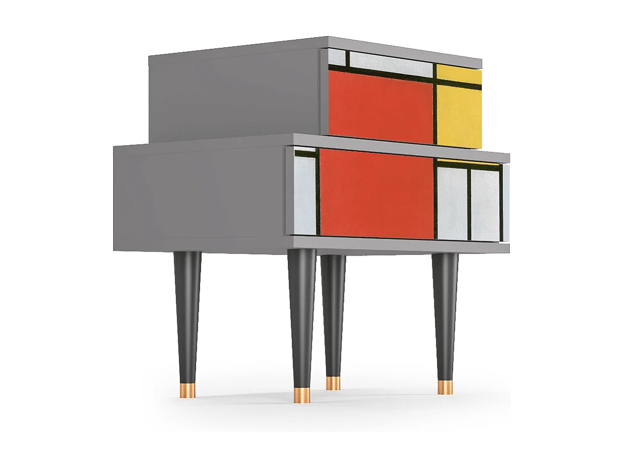 Nachtkastje - 58х58х41 cm - NS1 - Composition, Grijs