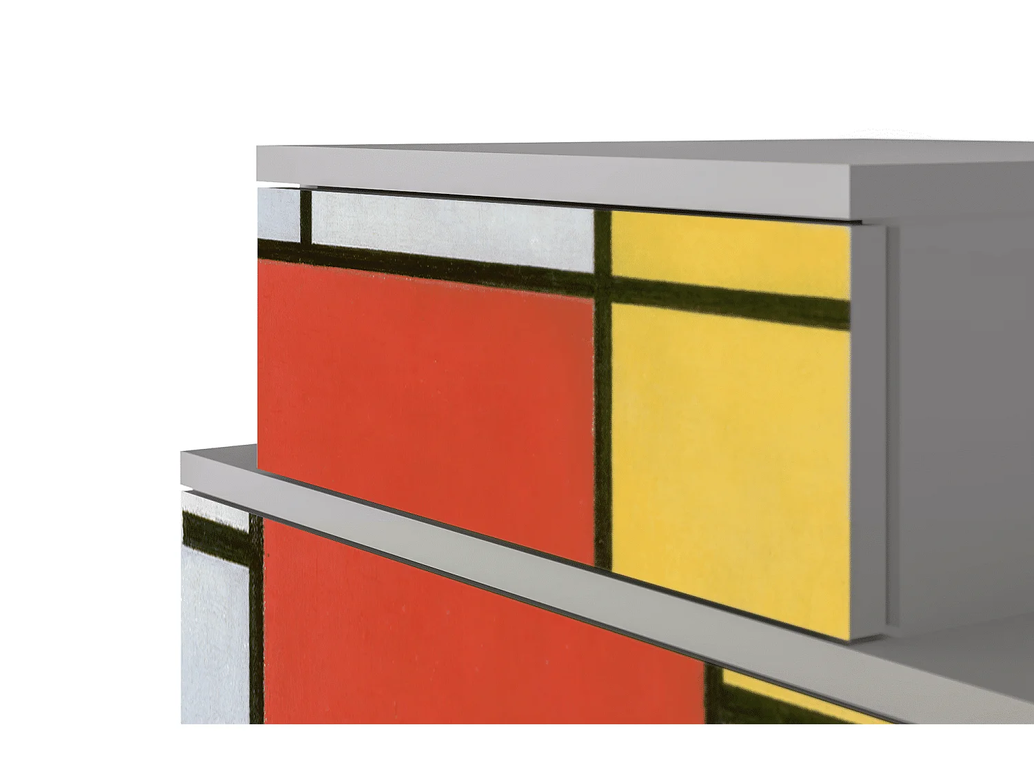 Nachtkastje - 58х58х41 cm - NS1 - Composition, Grijs
