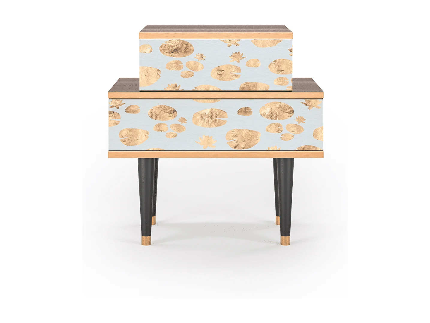 Table de nuit - 58х58х41 cm - NS1 - Blue Giraffe, Noyer