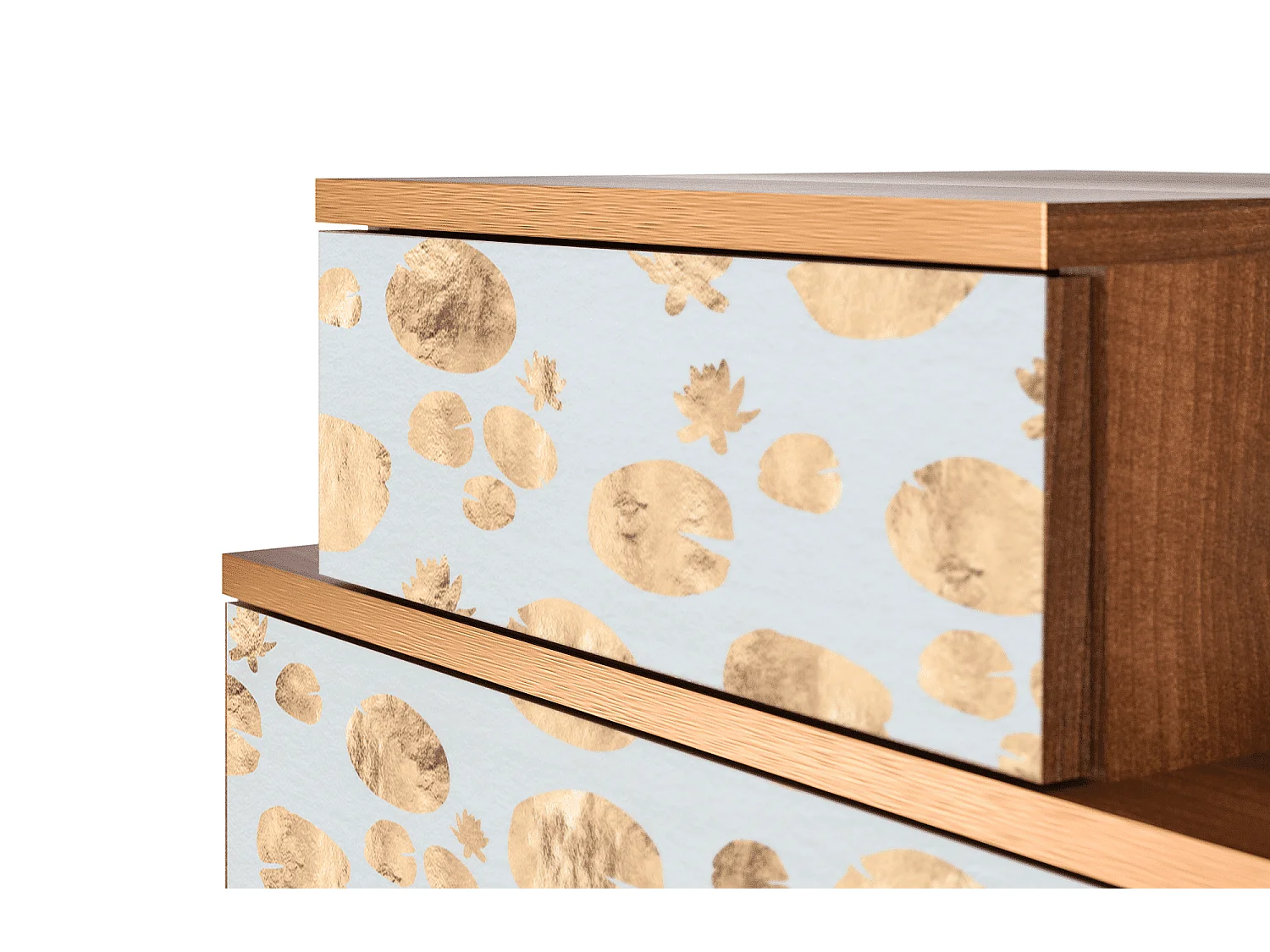 Table de nuit - 58х58х41 cm - NS1 - Blue Giraffe, Noyer