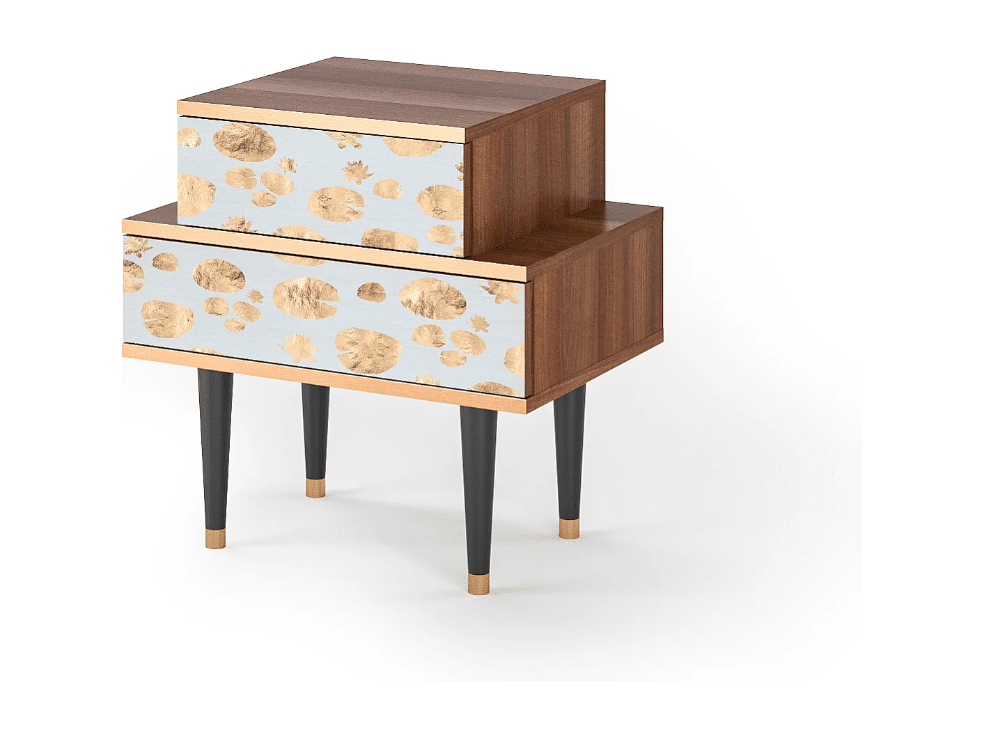 Table de nuit - 58х58х41 cm - NS1 - Blue Giraffe, Noyer