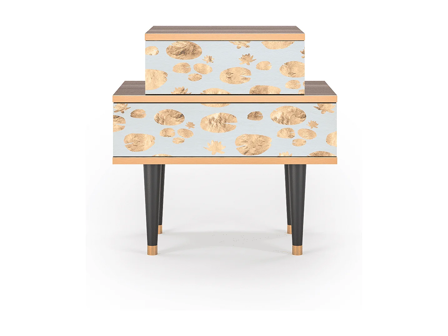 Table de nuit - 58х58х41 cm - NS1 - Blue Giraffe, Noyer