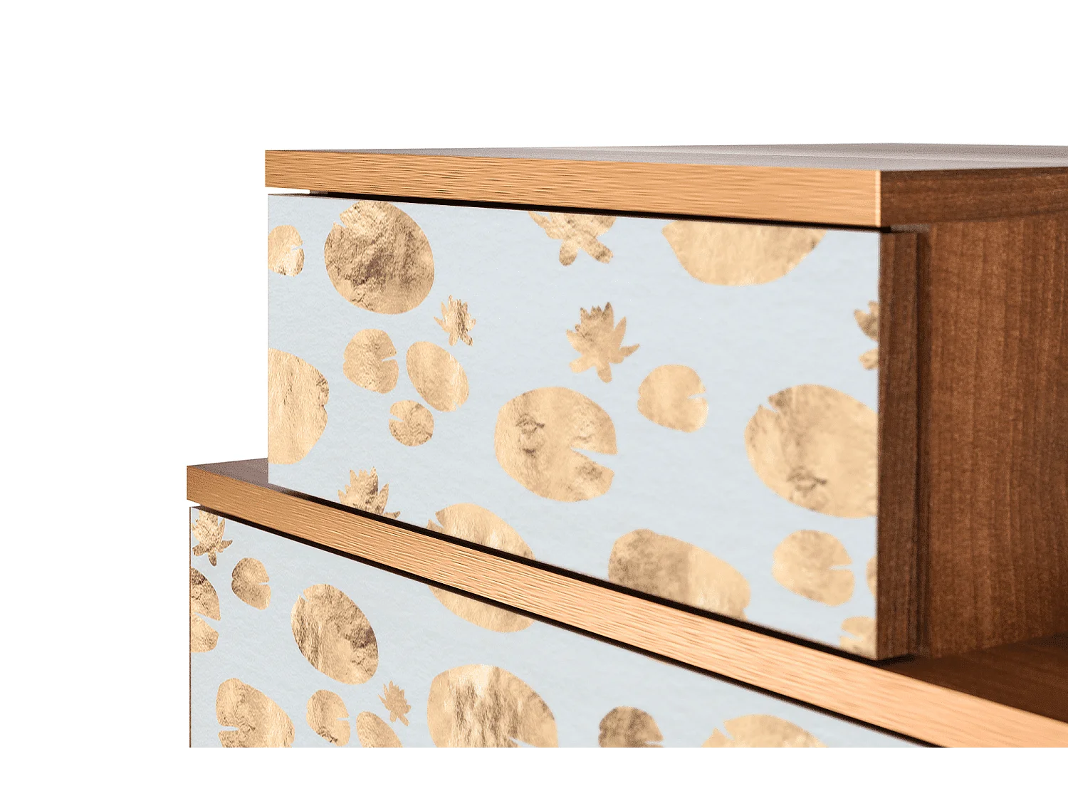 Table de nuit - 58х58х41 cm - NS1 - Blue Giraffe, Noyer