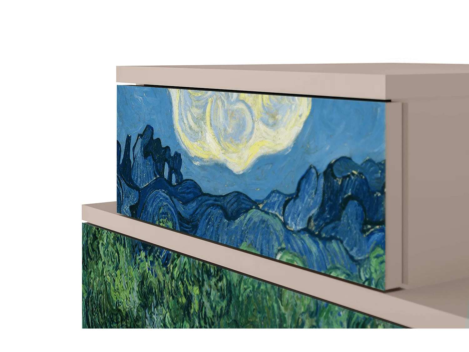 Criado-mudo - 58х58х41 cm - NS1 - The Oil Trees, Latte