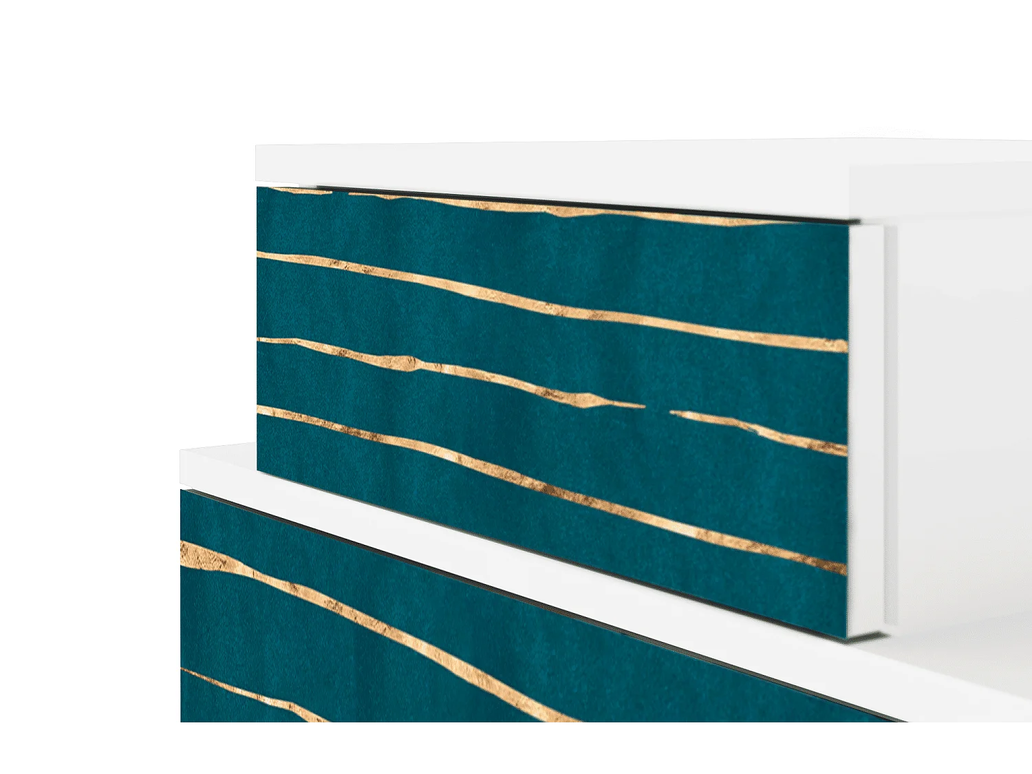 Stolik nocny - 58х58х41 cm - NS1 - Ocean Drive, Biały