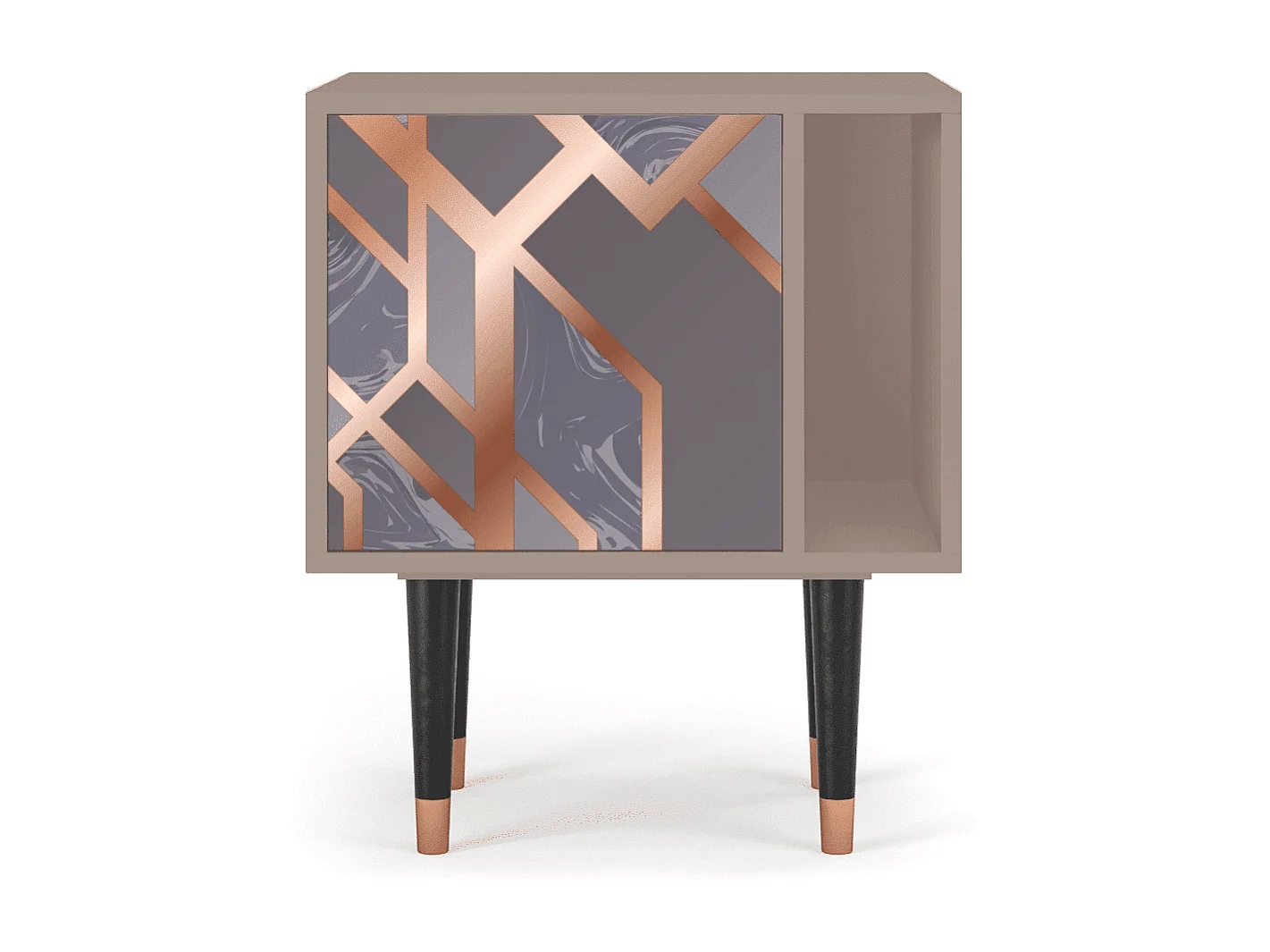 Nachttisch - 57х69х48 cm - S2 - Taupe Anatomy, Latte