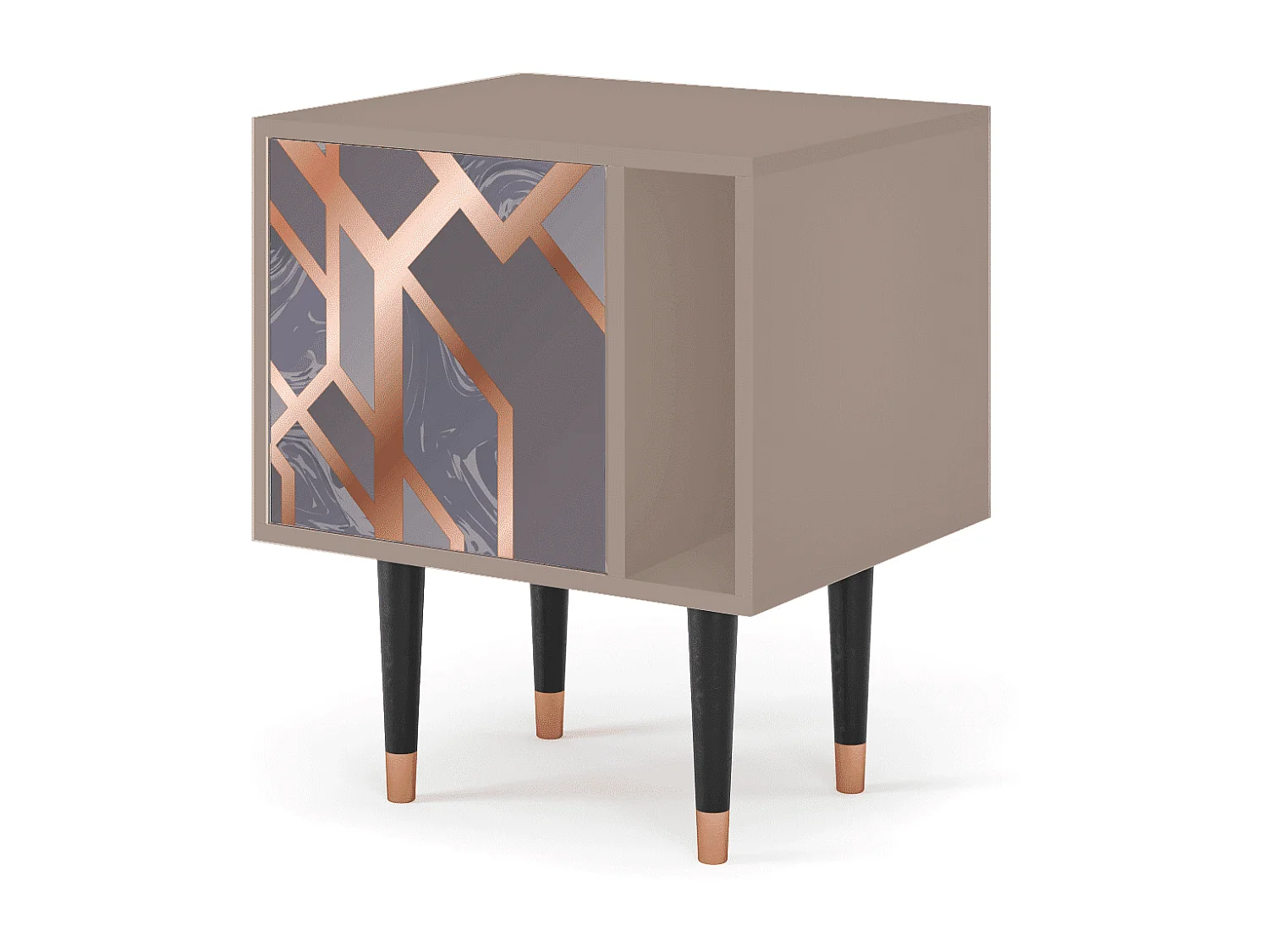 Nachttisch - 57х69х48 cm - S2 - Taupe Anatomy, Latte