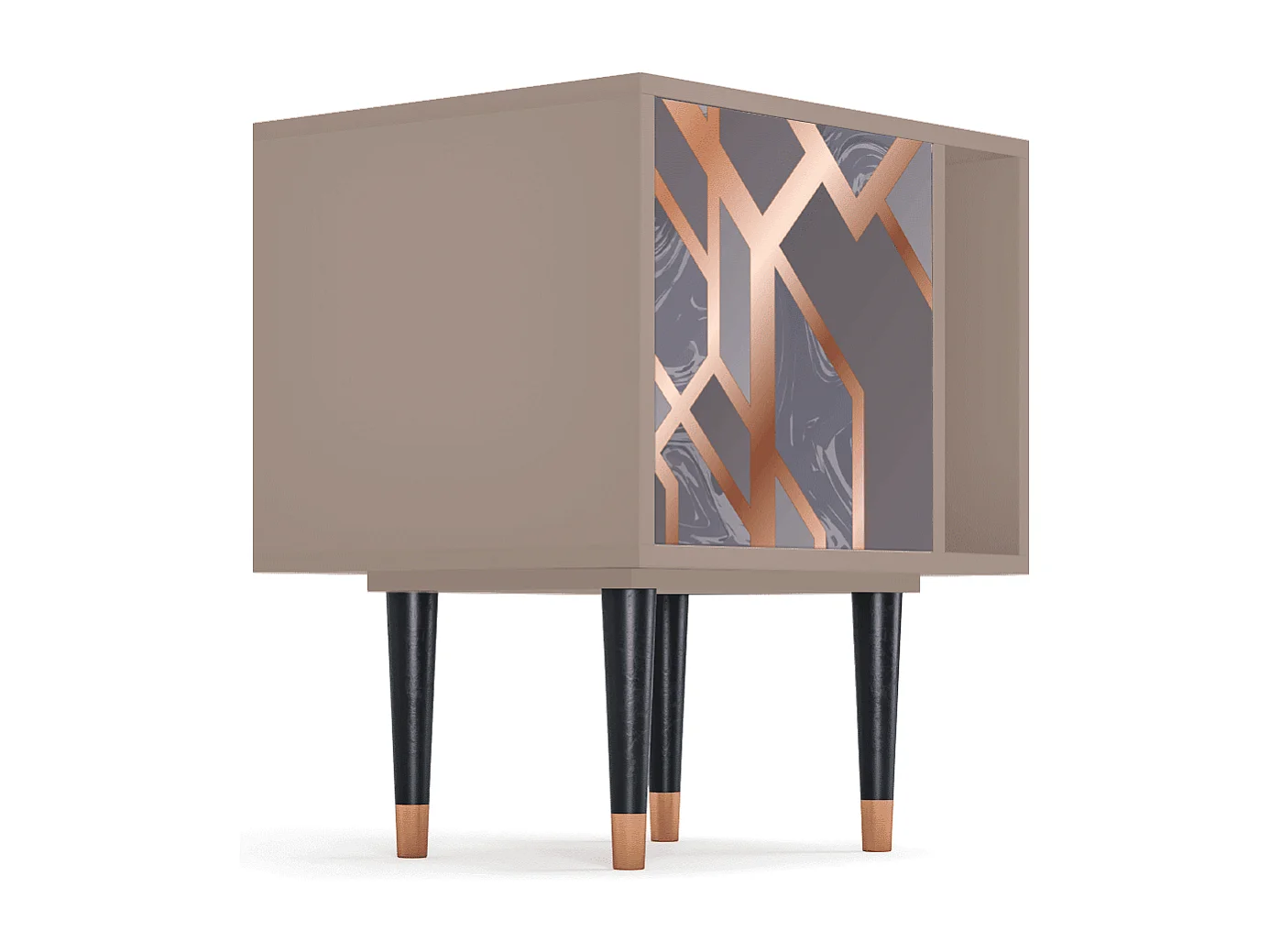 Nachttisch - 57х69х48 cm - S2 - Taupe Anatomy, Latte