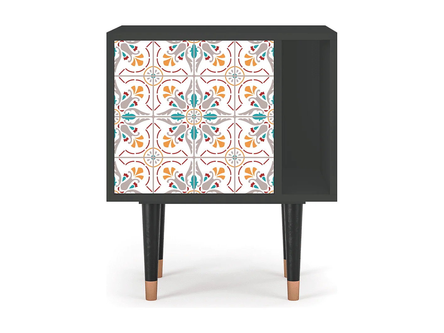 Table de nuit - 57х69х48 cm - S2 - Spring Ceramics, Anthracite