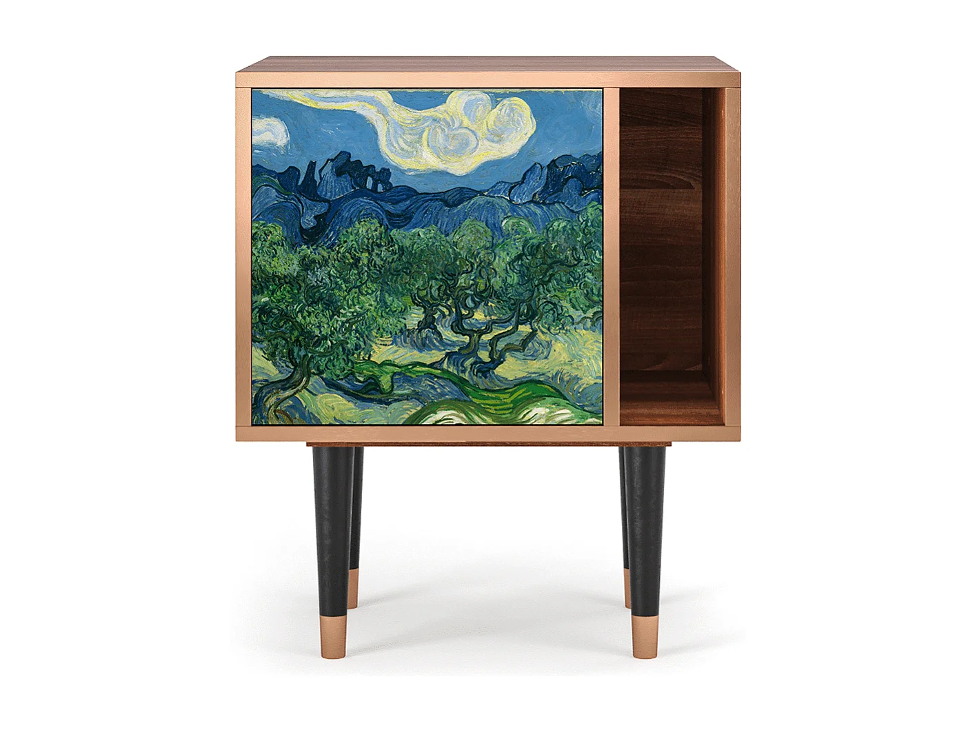 Table de nuit - 57х69х48 cm - S2 - The Oil Trees, Noyer