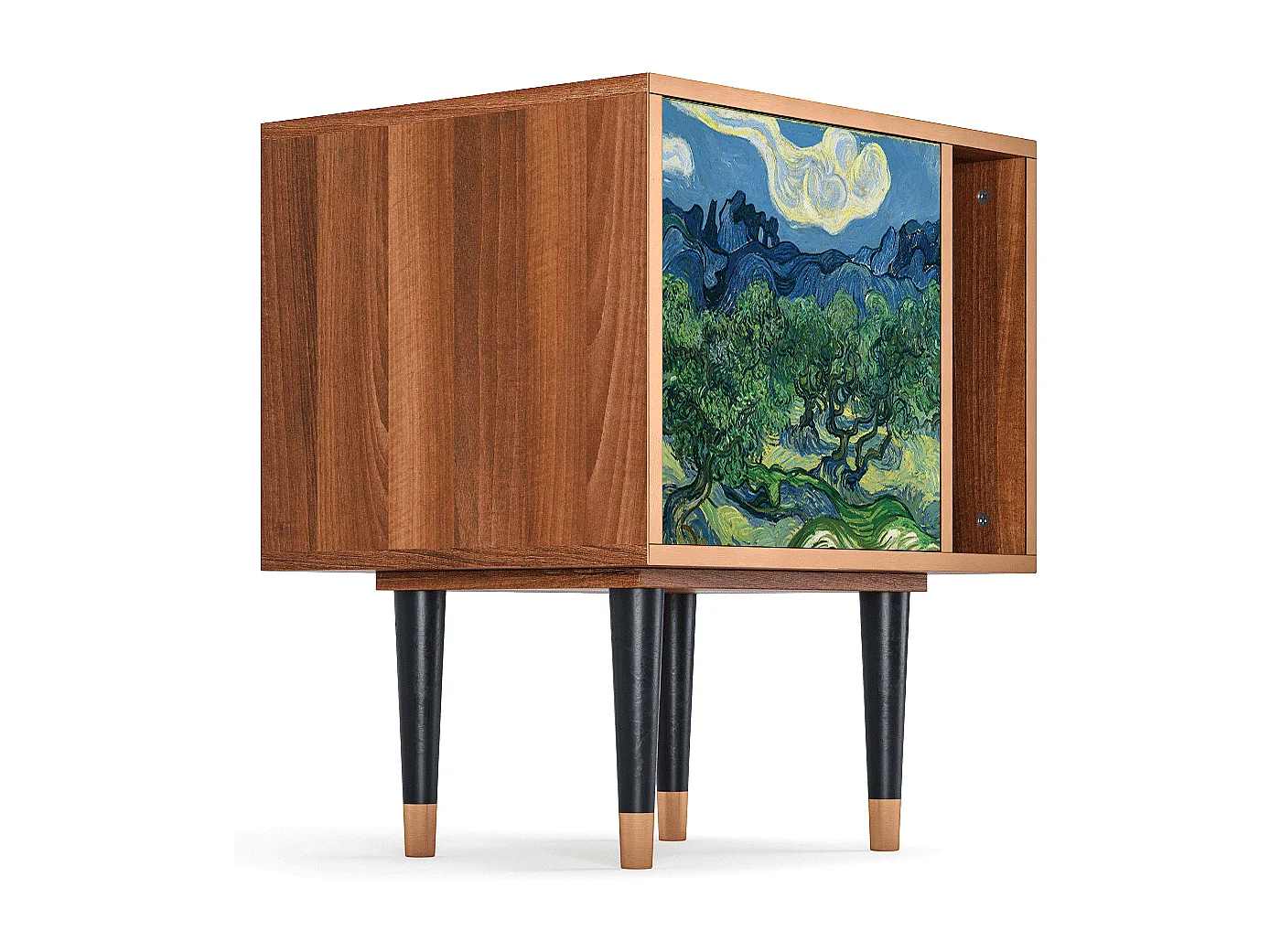 Nachttisch - 57х69х48 cm - S2 - The Oil Trees, Walnuss