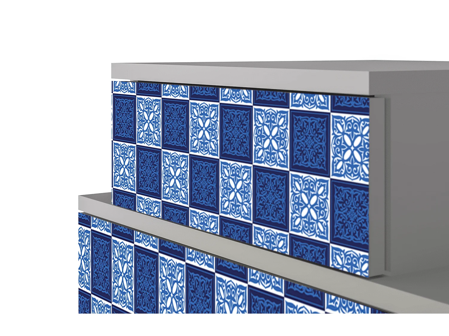 Stolik nocny - 58х58х41 cm - NS1 - Light Path, Szary