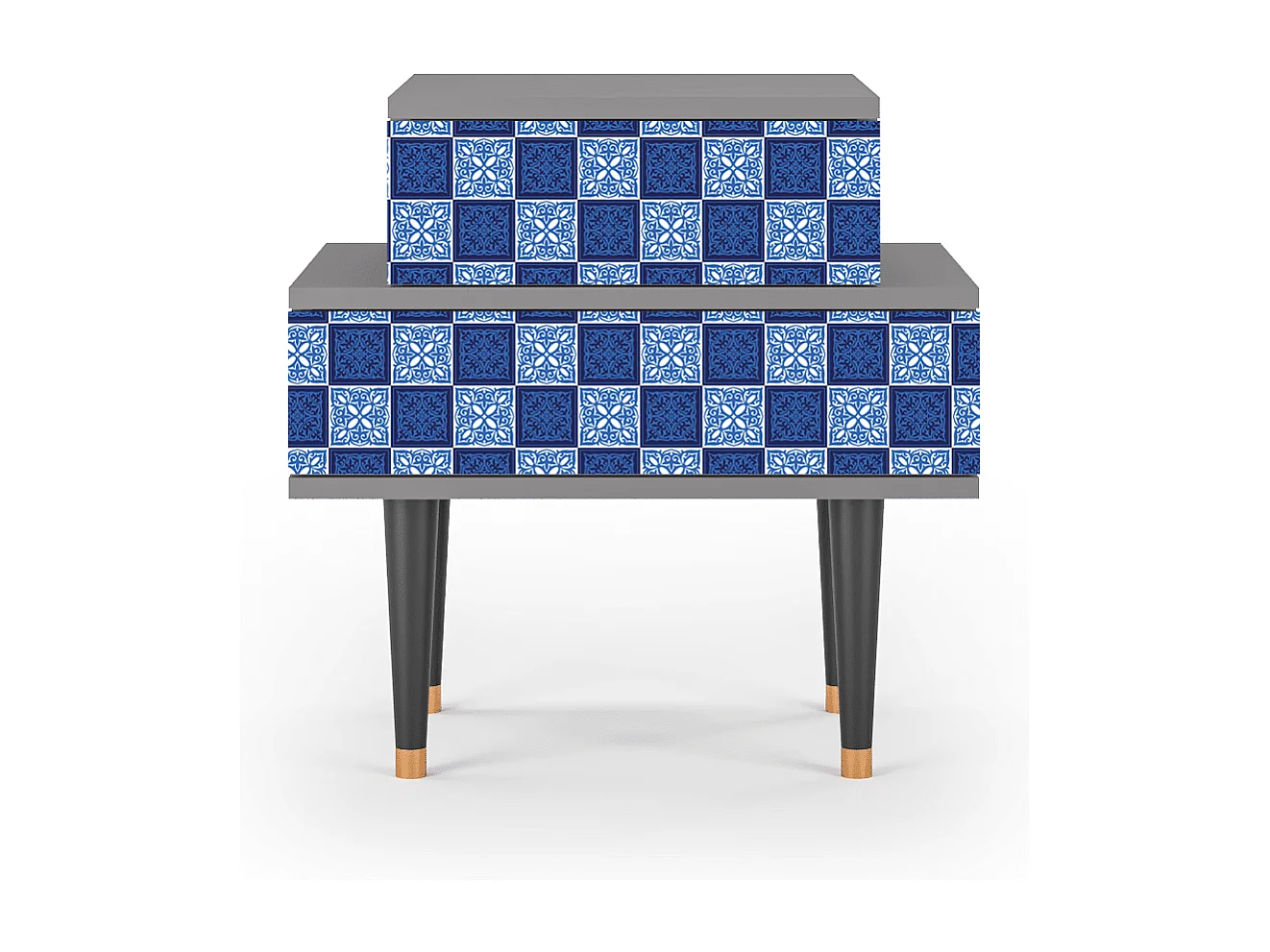 Table de nuit - 58х58х41 cm - NS1 - Light Path, Gris