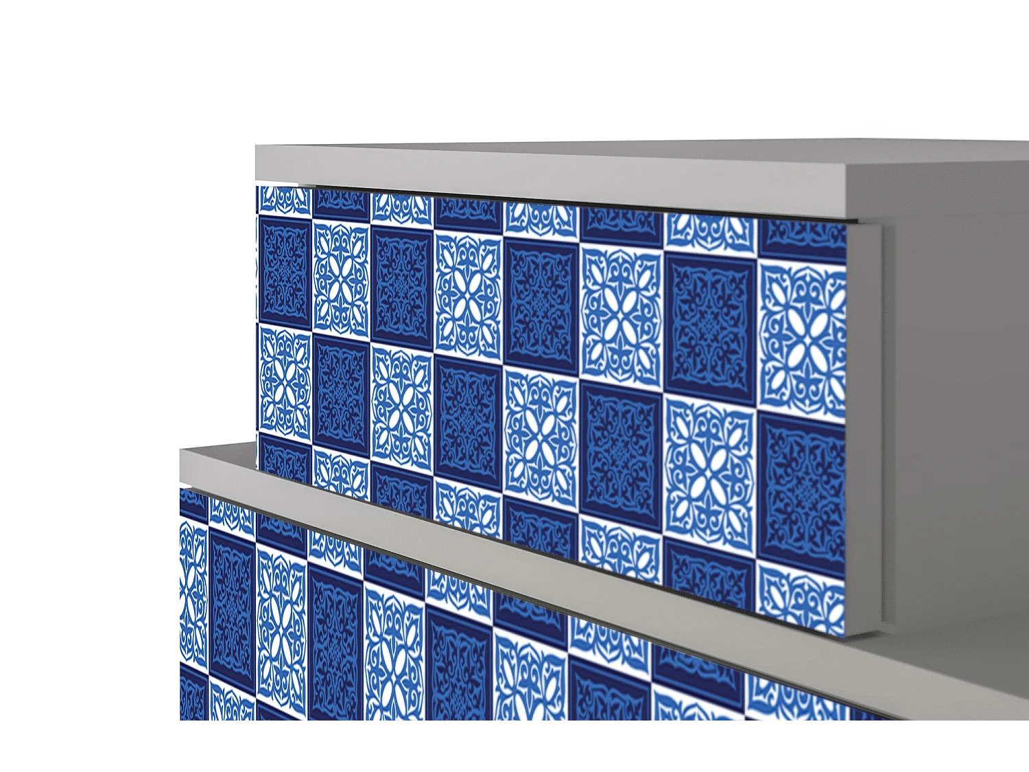 Stolik nocny - 58х58х41 cm - NS1 - Light Path, Szary