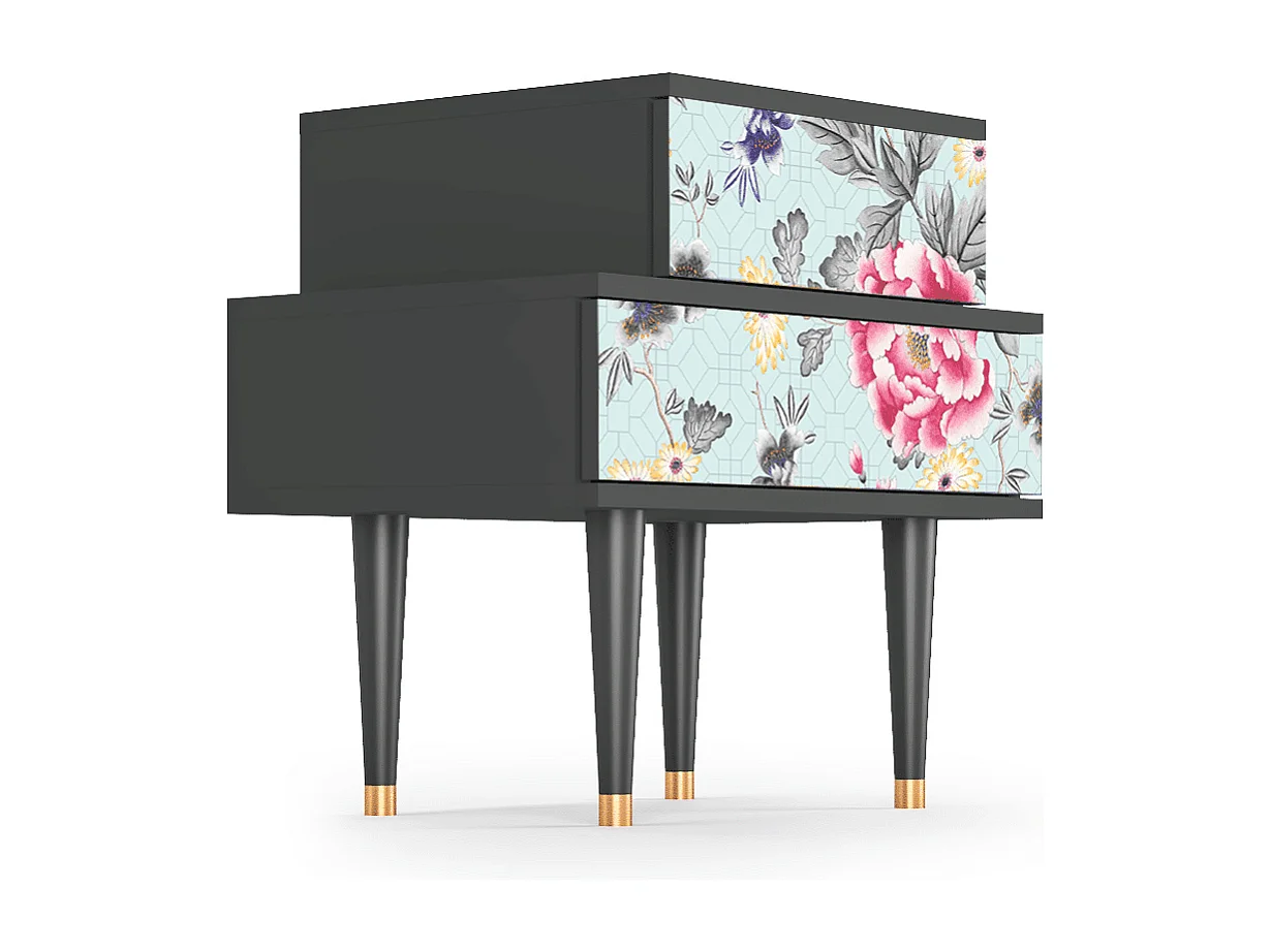 Criado-mudo - 58х58х41 cm - NS1 - Sky Garden, Antracite