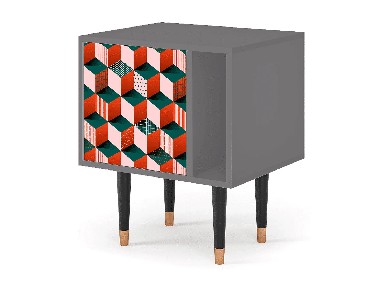 Table de nuit - 57х69х48 cm - S2 - Pepsi-Cola, Gris