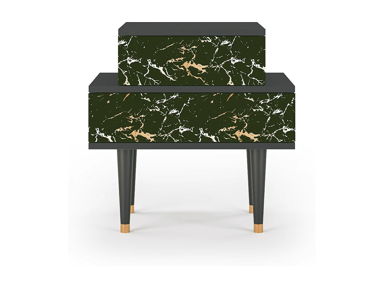 Table de nuit - 58х58х41 cm - NS1 - Amazon Forest, Anthracite