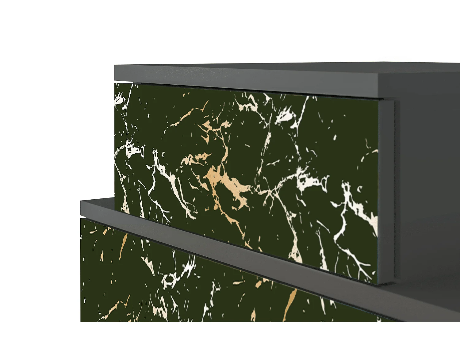 Table de nuit - 58х58х41 cm - NS1 - Amazon Forest, Anthracite