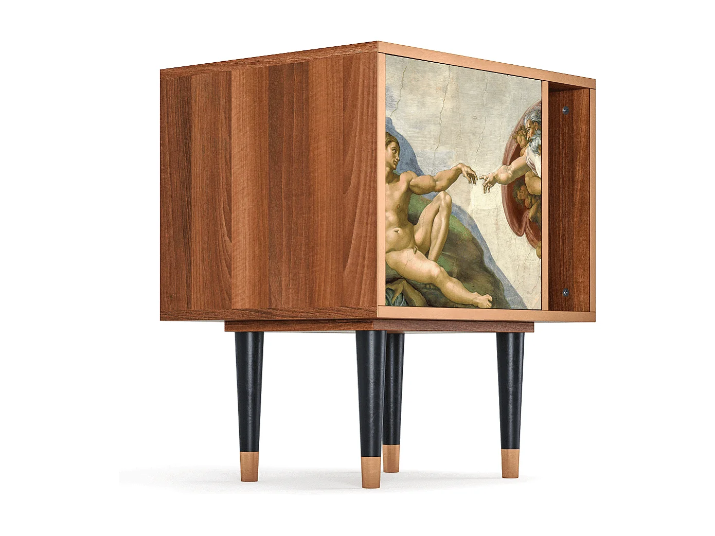 Table de nuit - 57х69х48 cm - S2 - The Creation of Adam, Noyer