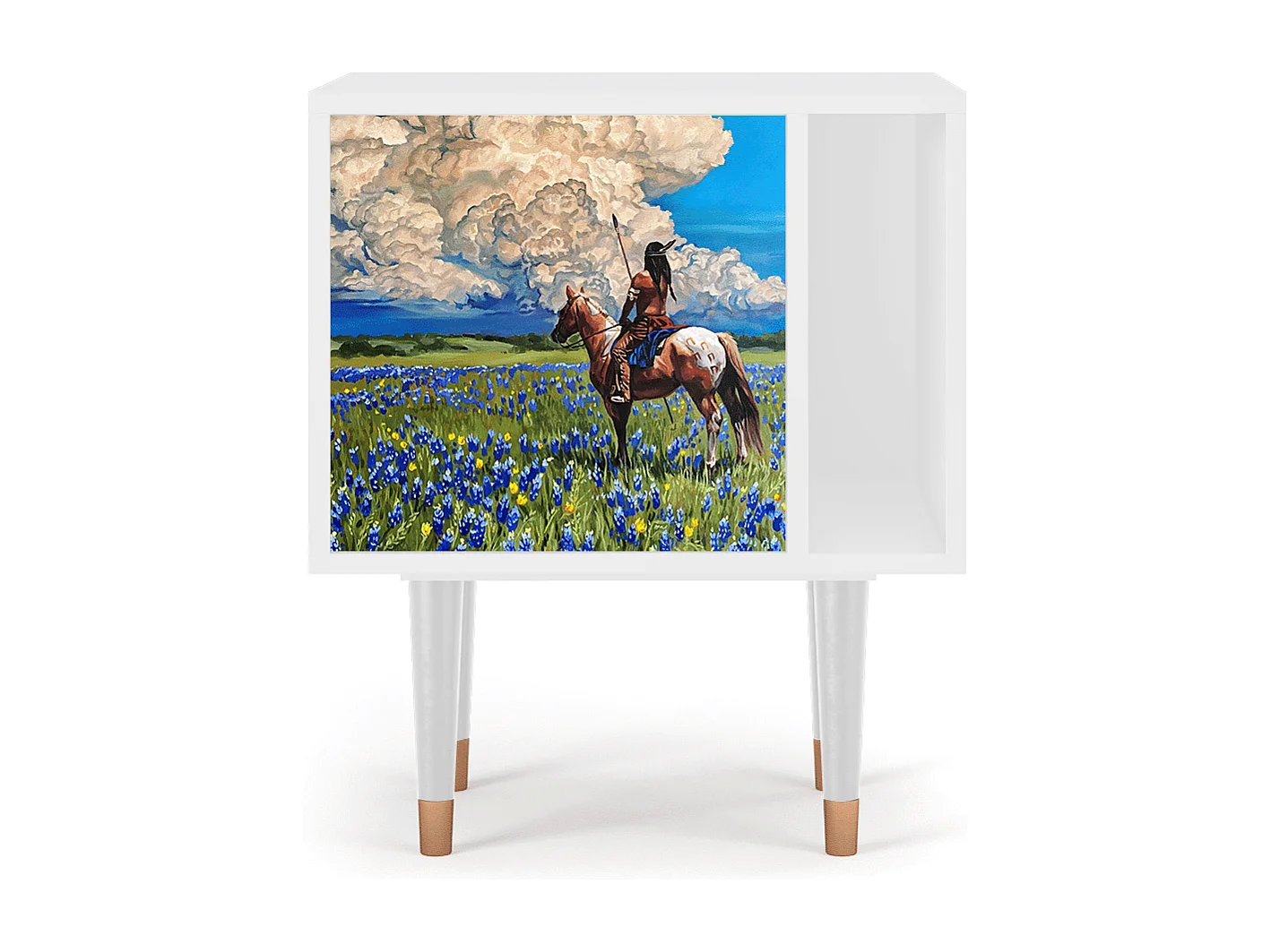 Nachtkastje - 57х69х48 cm - S2 - Thunderheads by Dean, Wit