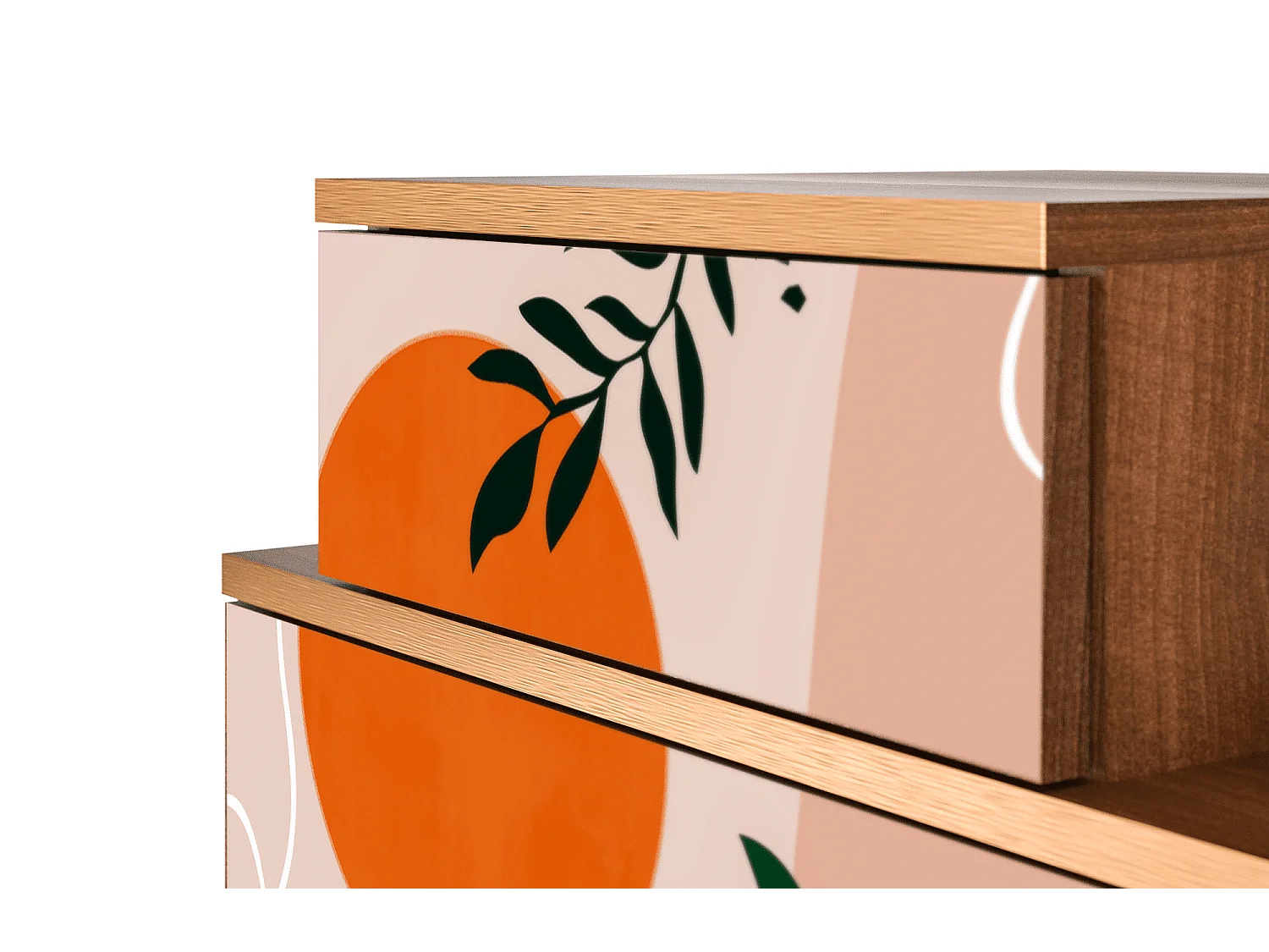 Table de nuit - 58х58х41 cm - NS1 - Artwork, Noyer