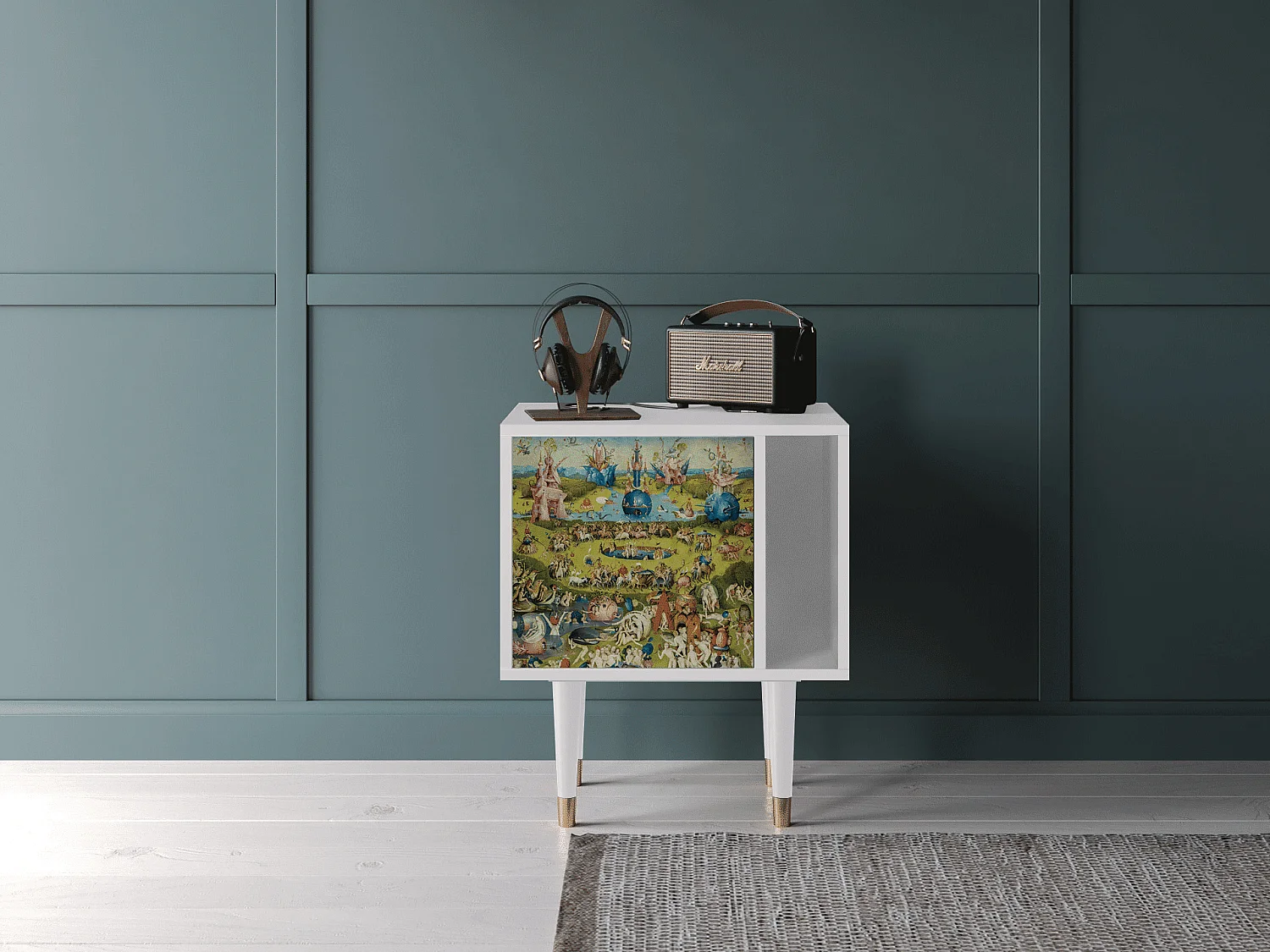 Nachtkastje - 57х69х48 cm - S2 - The Garden 2 by Bosch, Wit