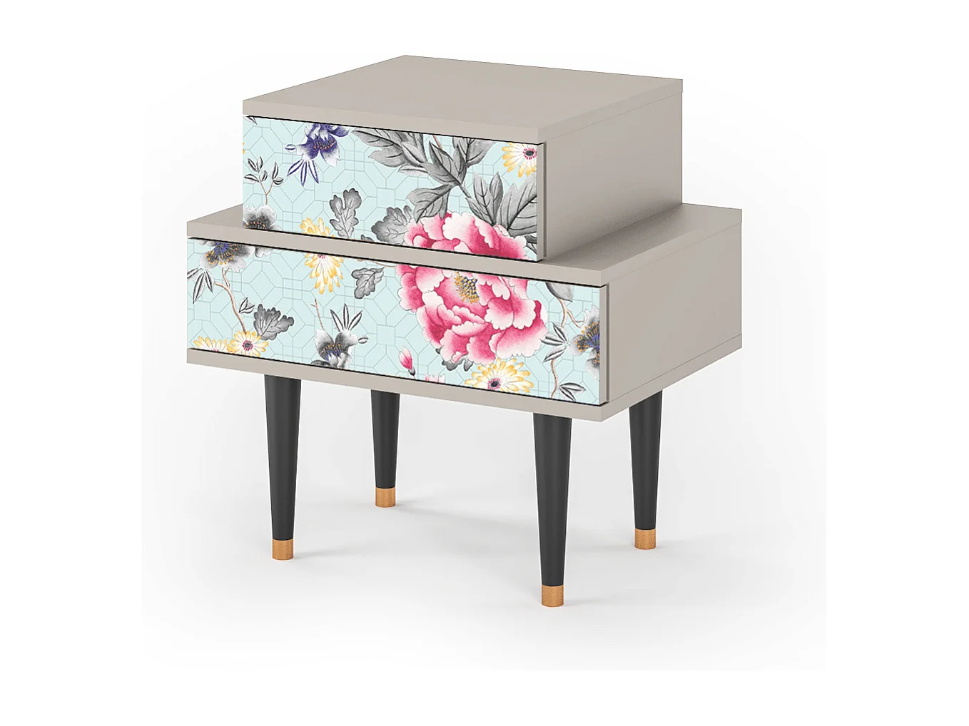 Criado-mudo - 58х58х41 cm - NS1 - Sky Garden, Areia