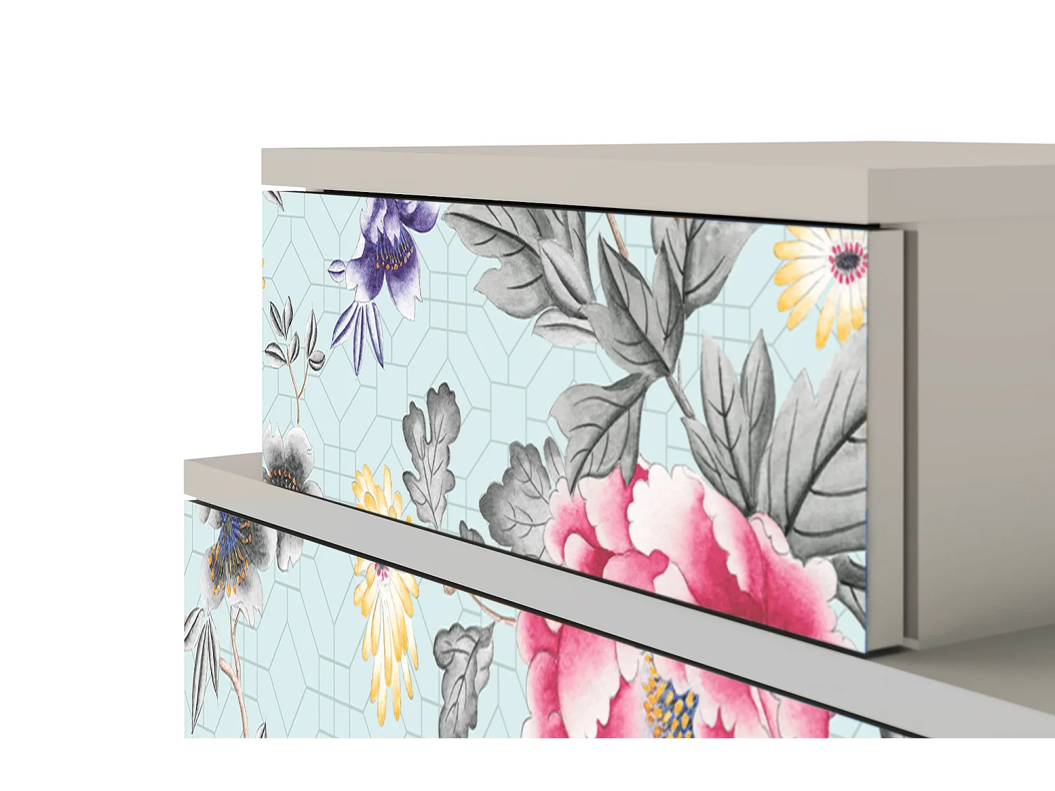 Criado-mudo - 58х58х41 cm - NS1 - Sky Garden, Areia