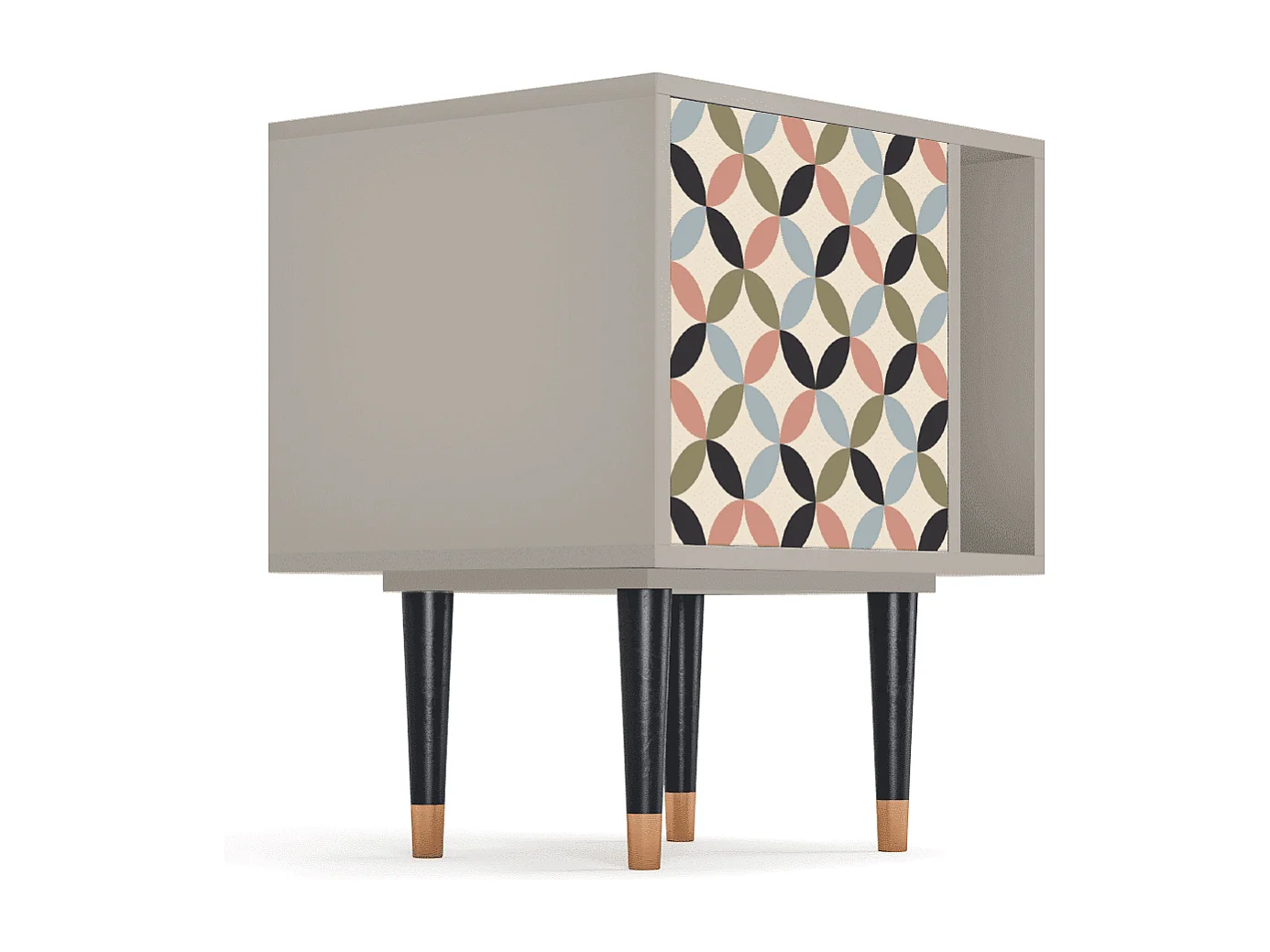 Stolik nocny - 57х69х48 cm - S2 - Butterfly Effect, Piaskowy