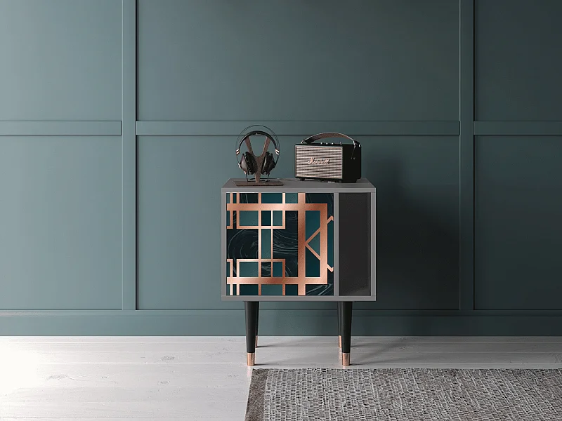 Nachtkastje - 57х69х48 cm - S2 - Emerald Metro, Grijs