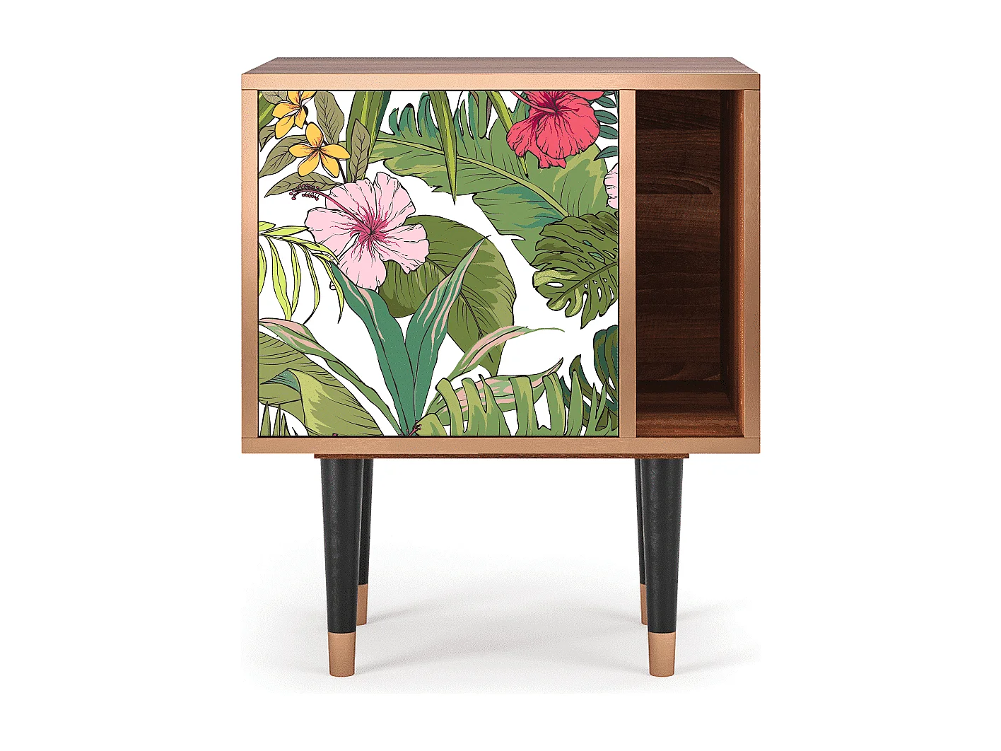 Table de nuit - 57х69х48 cm - S2 - Verdant Tropics, Noyer