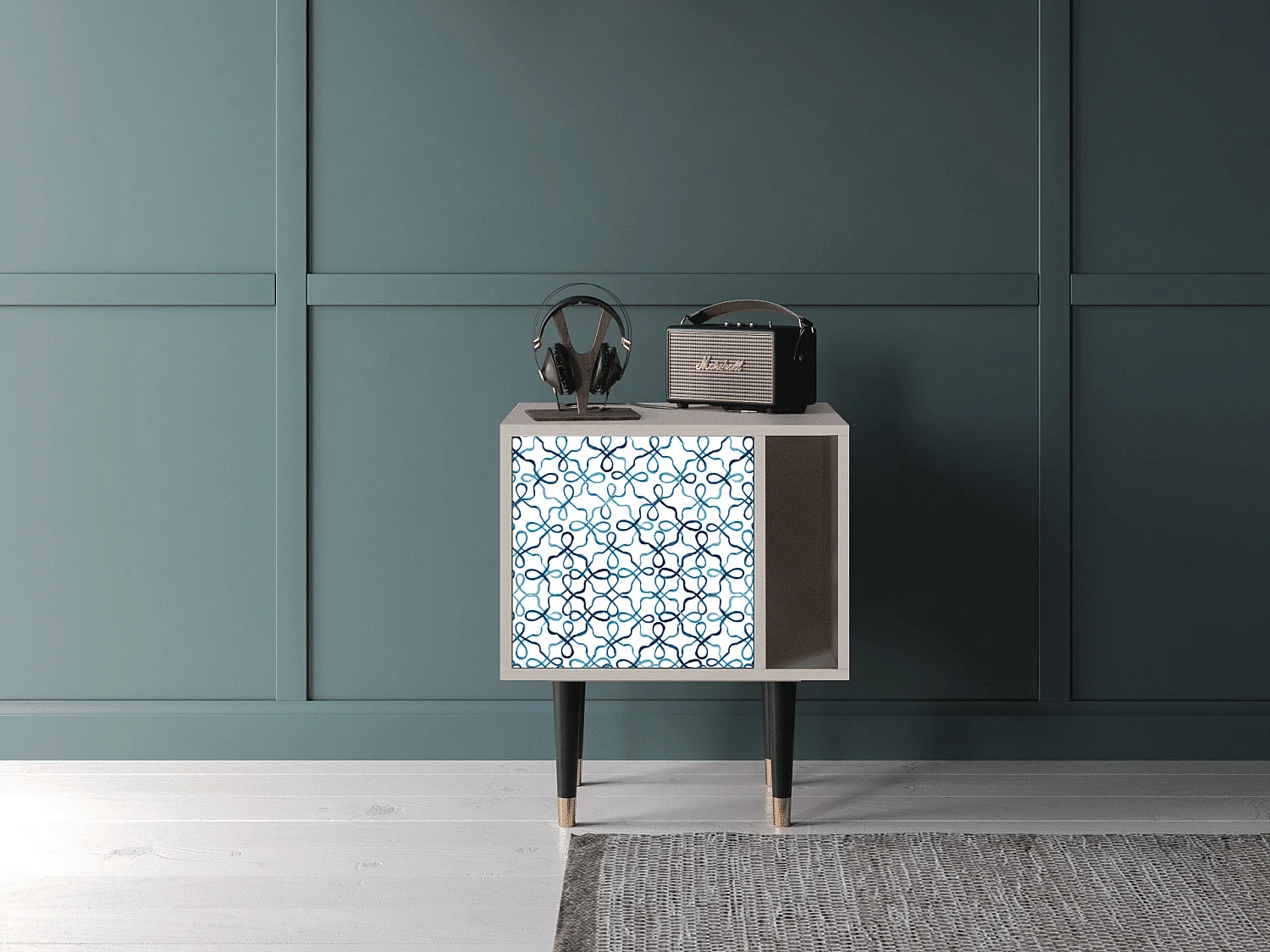 Nachtkastje - 57х69х48 cm - S2 - Marine Strings, Zand