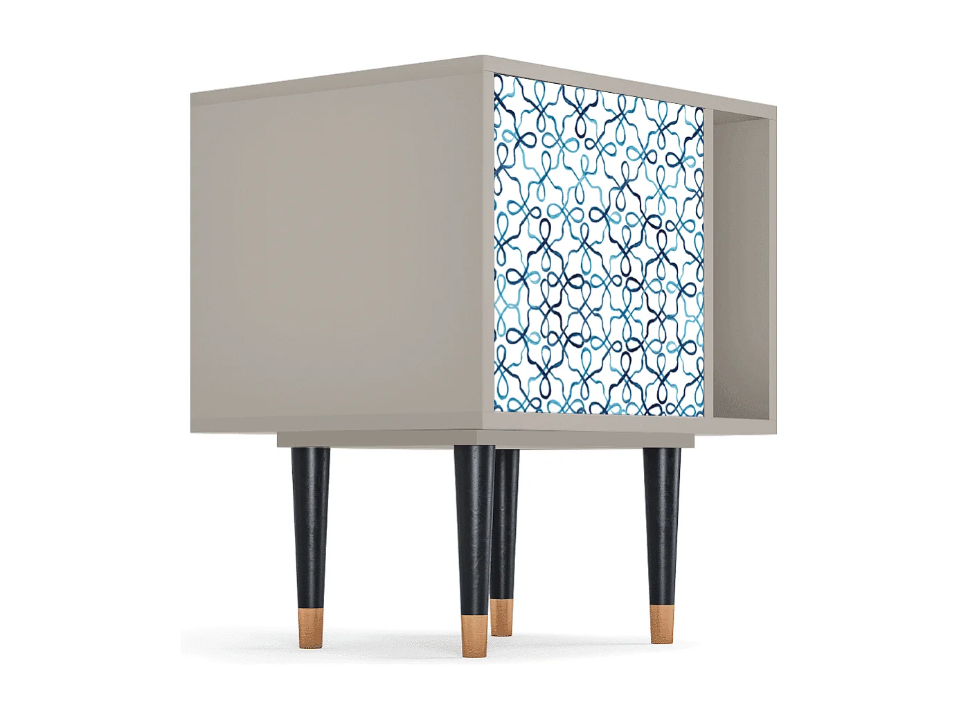 Stolik nocny - 57х69х48 cm - S2 - Marine Strings, Piaskowy