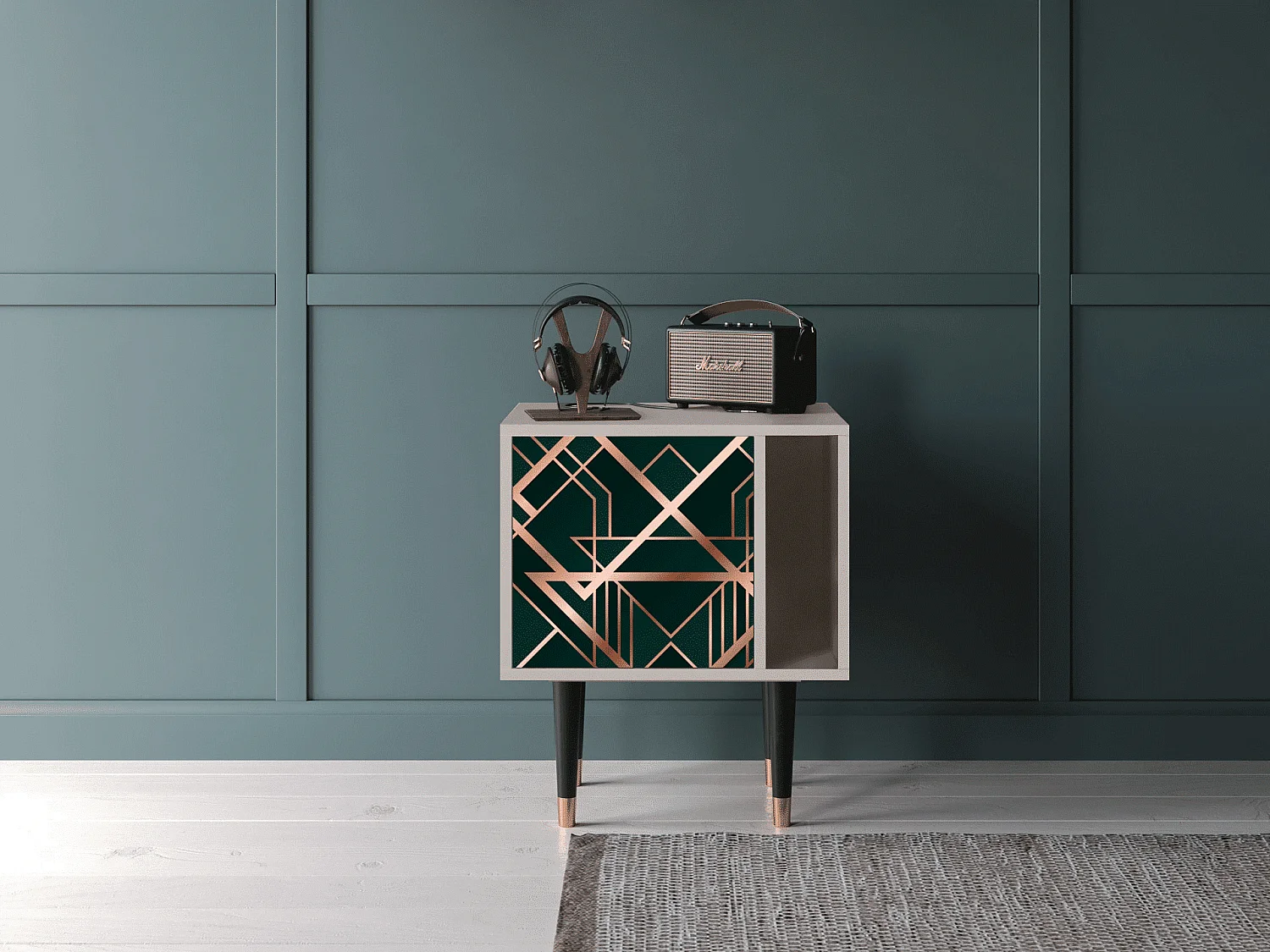 Nachtkastje - 57х69х48 cm - S2 - Emerald Gatsby, Zand