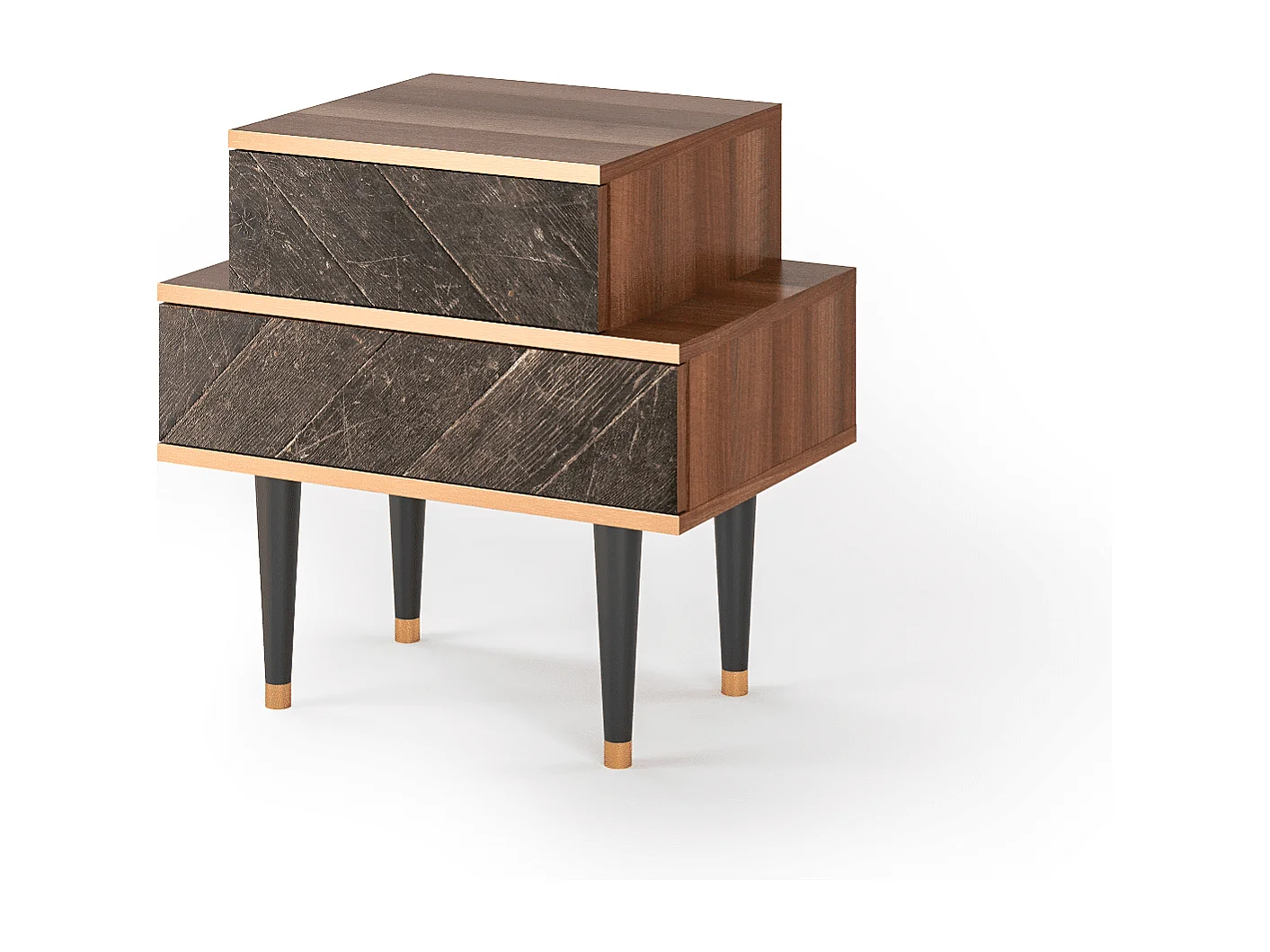 Table de nuit - 58х58х41 cm - NS1 - Wise Tree, Noyer