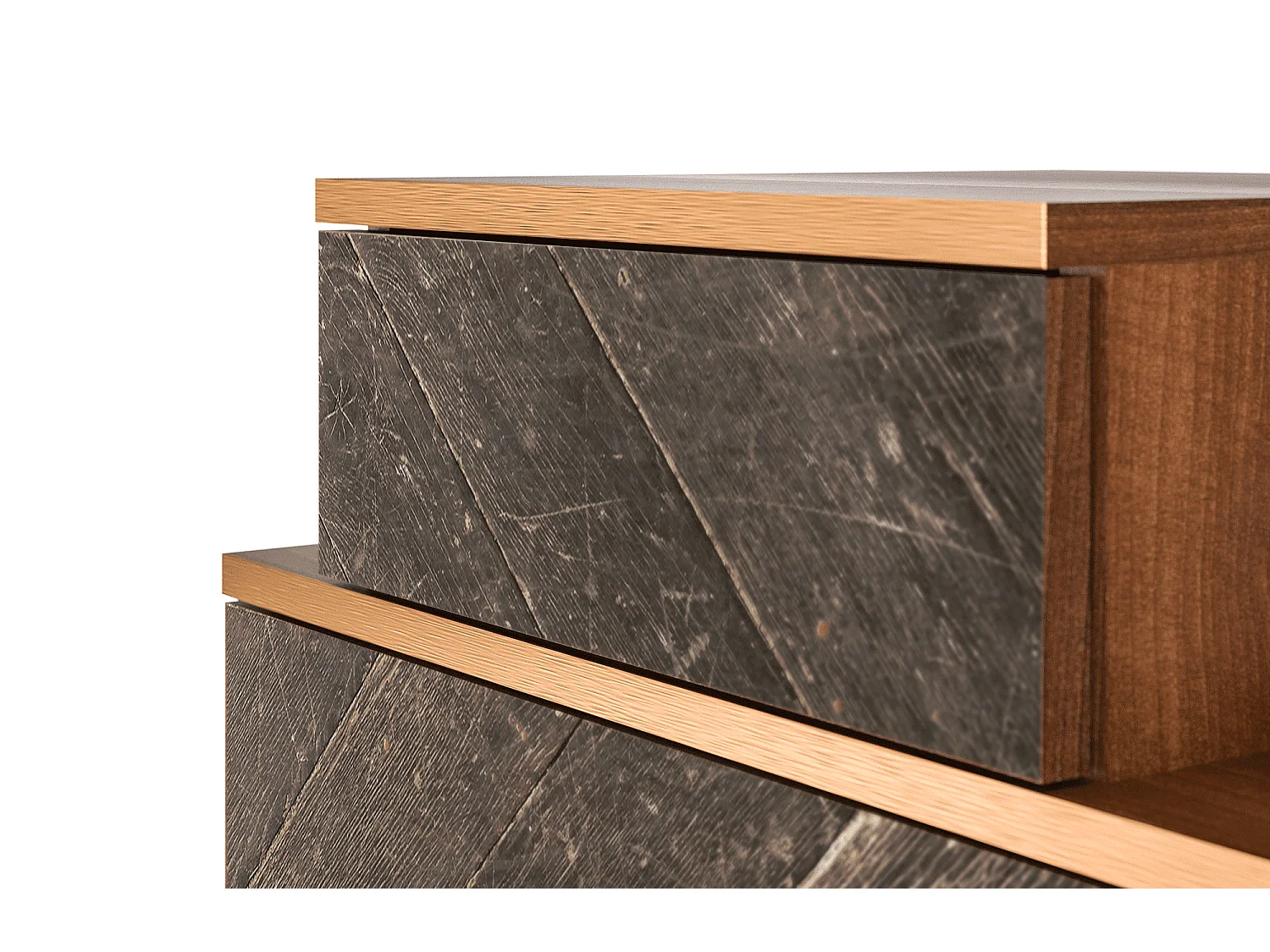 Table de nuit - 58х58х41 cm - NS1 - Wise Tree, Noyer