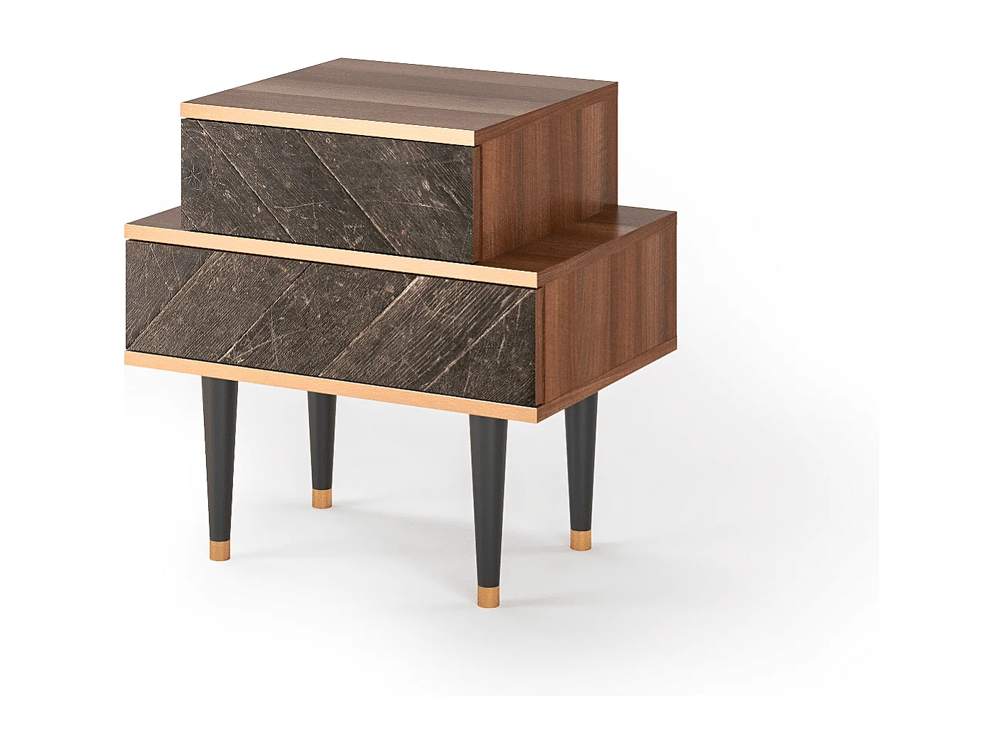 Nachtkastje - 58х58х41 cm - NS1 - Wise Tree, Walnoot