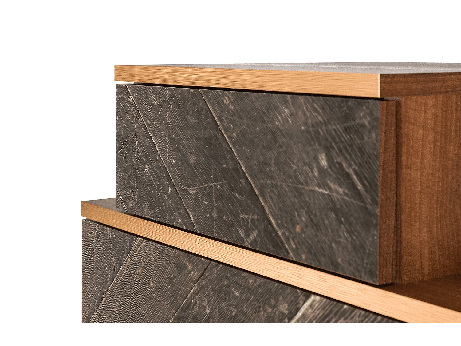 Nachtkastje - 58х58х41 cm - NS1 - Wise Tree, Walnoot