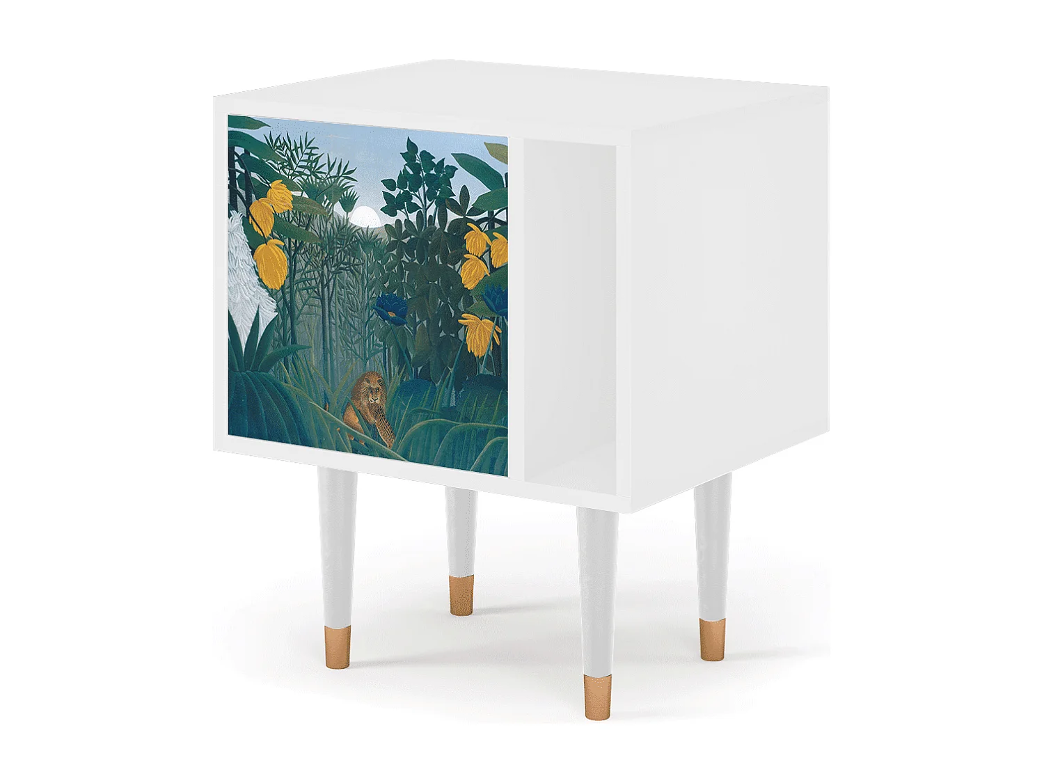 Nachtkastje - 57х69х48 cm - S2 - The Repast of the Lion, Wit