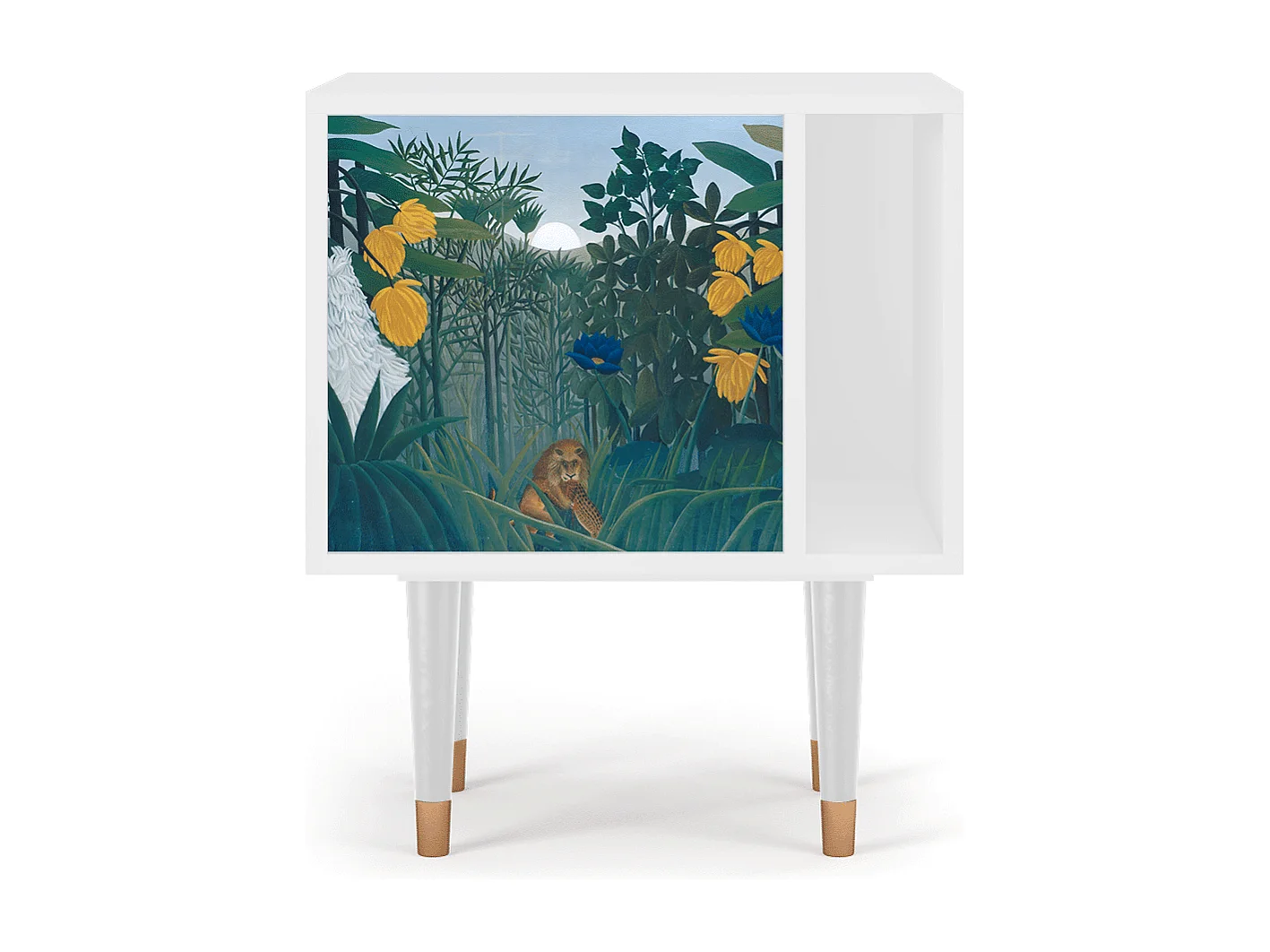 Criado-mudo - 57х69х48 cm - S2 - The Repast of the Lion, Branco