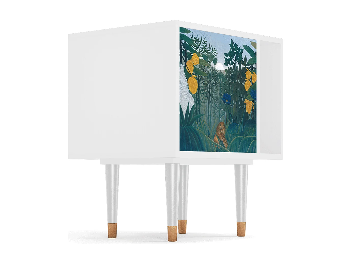 Criado-mudo - 57х69х48 cm - S2 - The Repast of the Lion, Branco