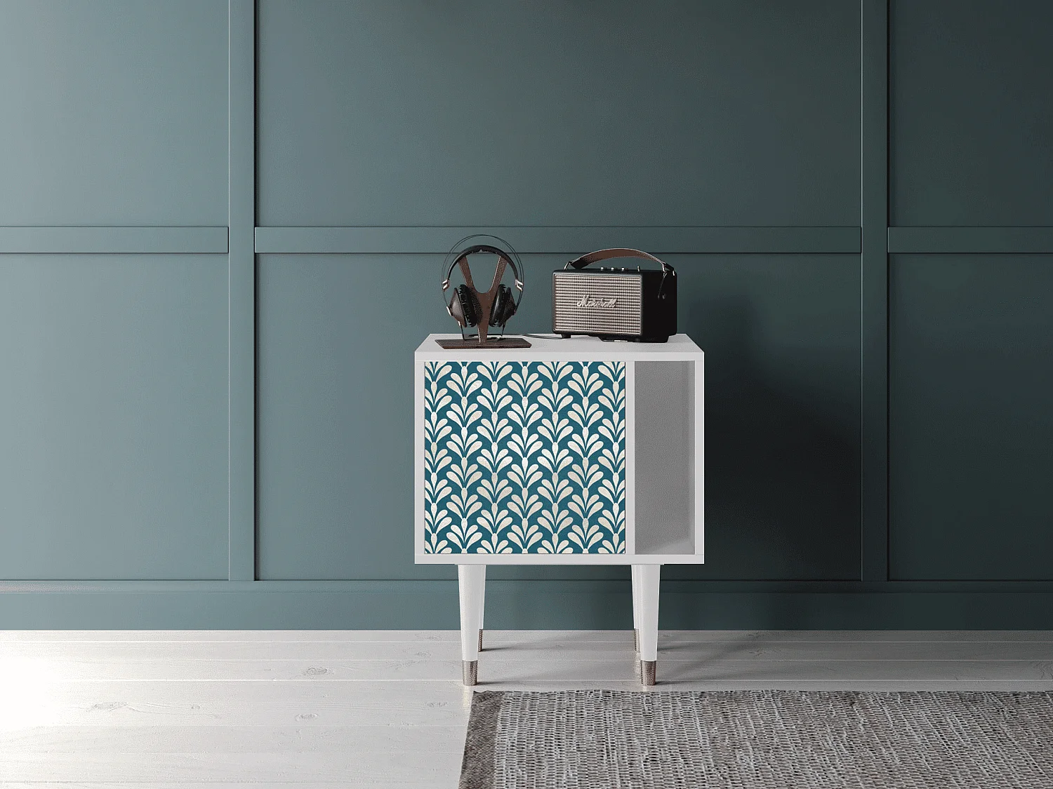 Nachtkastje - 57х69х48 cm - S2 - Milky Tears, Wit