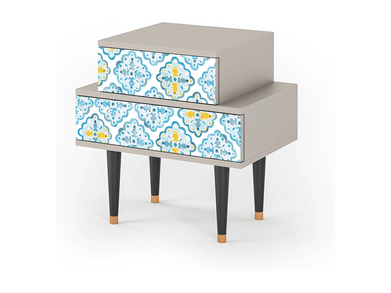 Comodino - 58х58х41 cm - NS1 - Portugese tiles, Sabbia