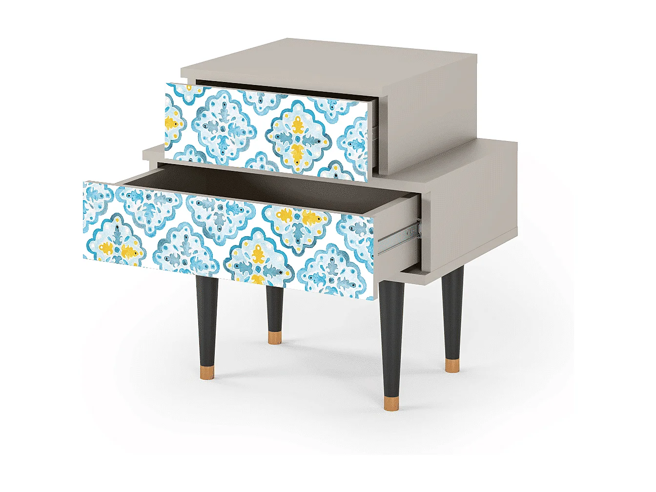 Comodino - 58х58х41 cm - NS1 - Portugese tiles, Sabbia