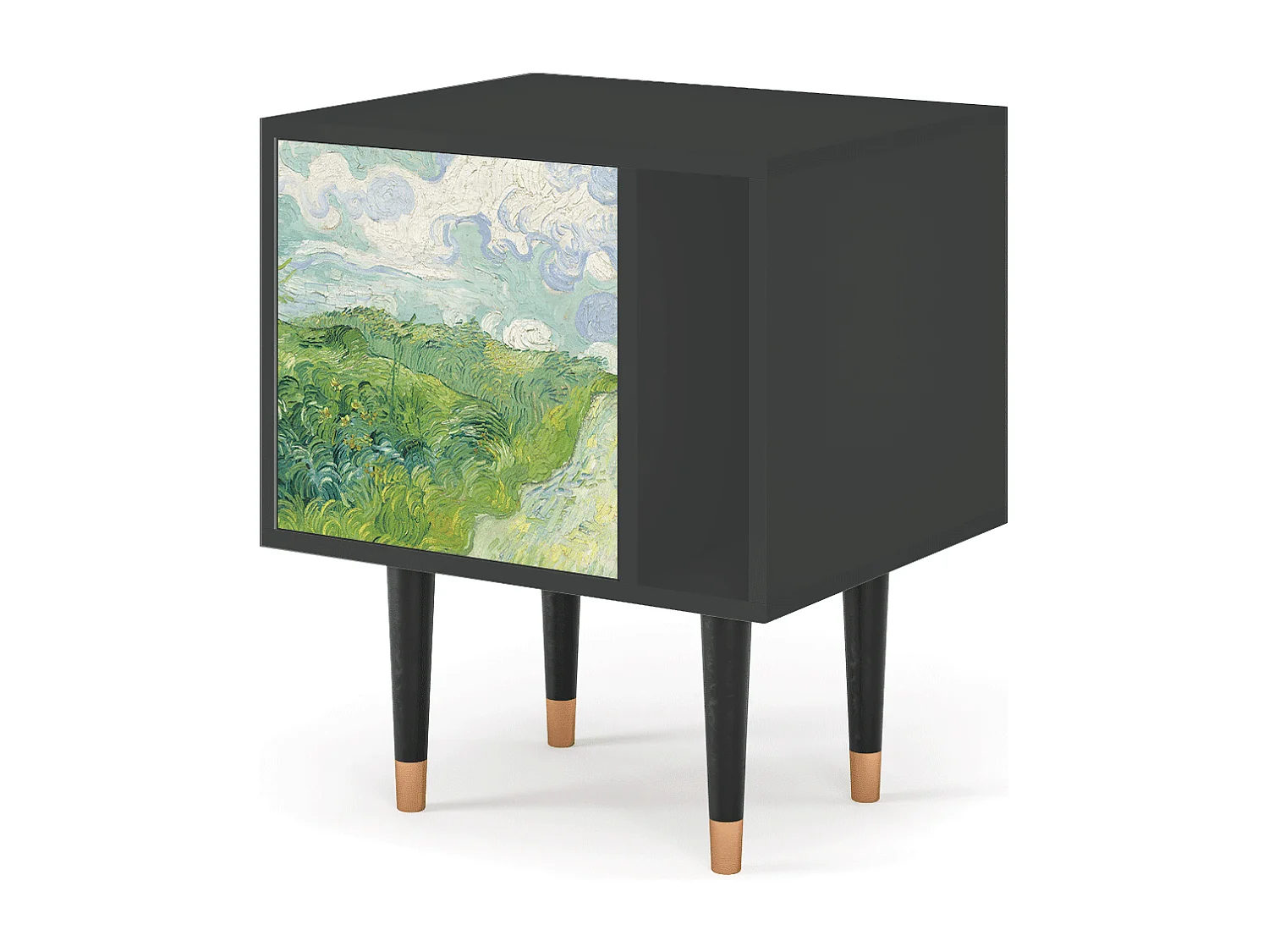 Table de nuit - 57х69х48 cm - S2 - Green Wheat Fields, Anthracite