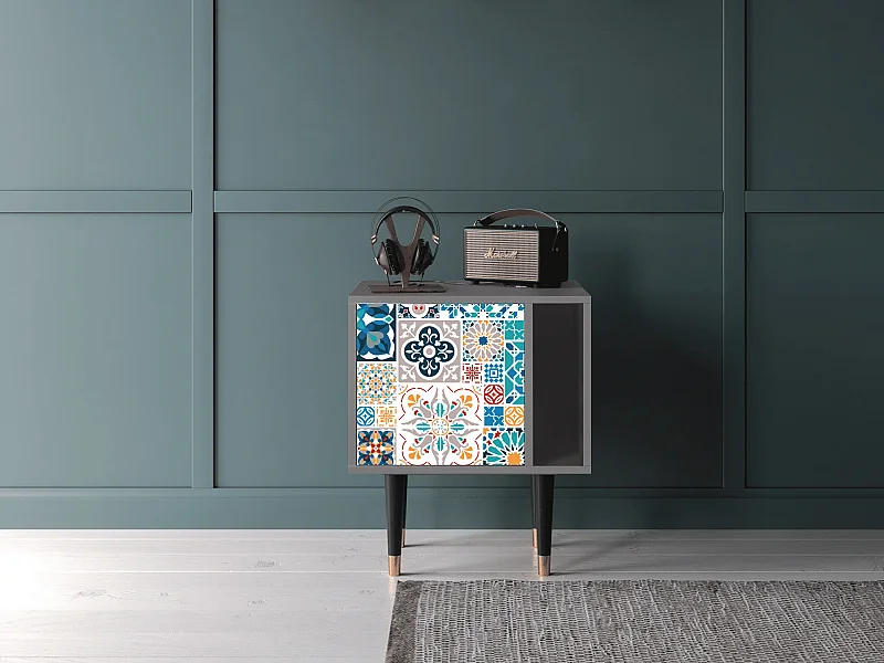 Stolik nocny - 57х69х48 cm - S2 - Moroccan Market, Szary
