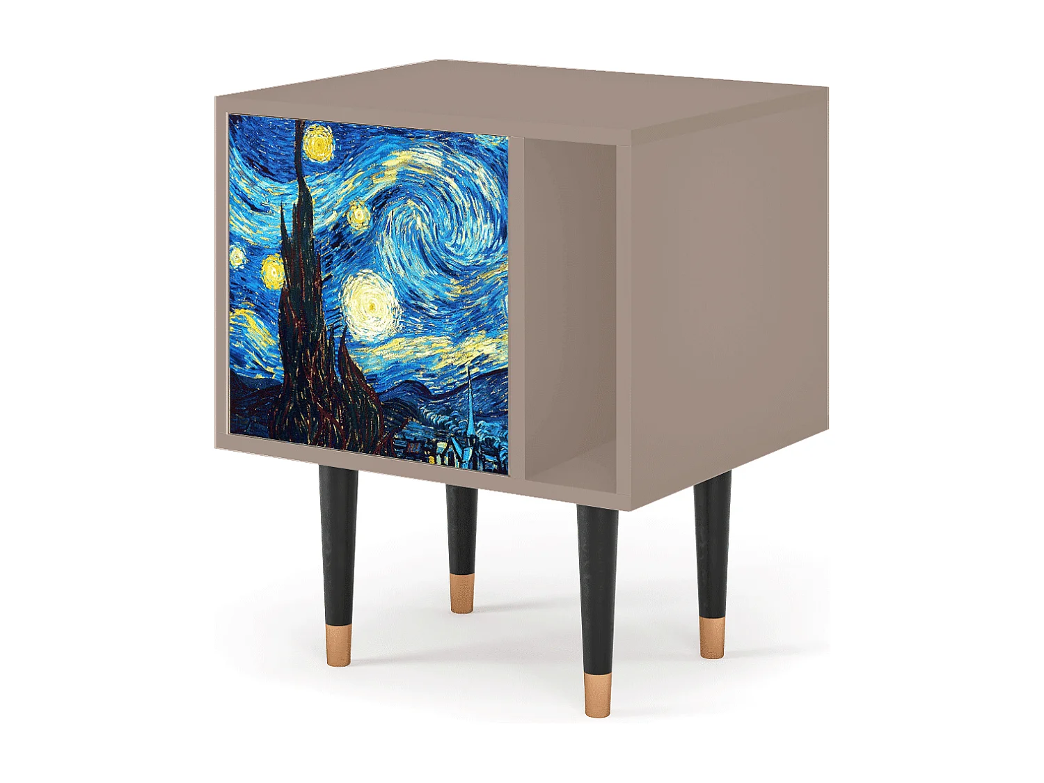 Table de nuit - 57х69х48 cm - S2 - The Starry Night  , Latte